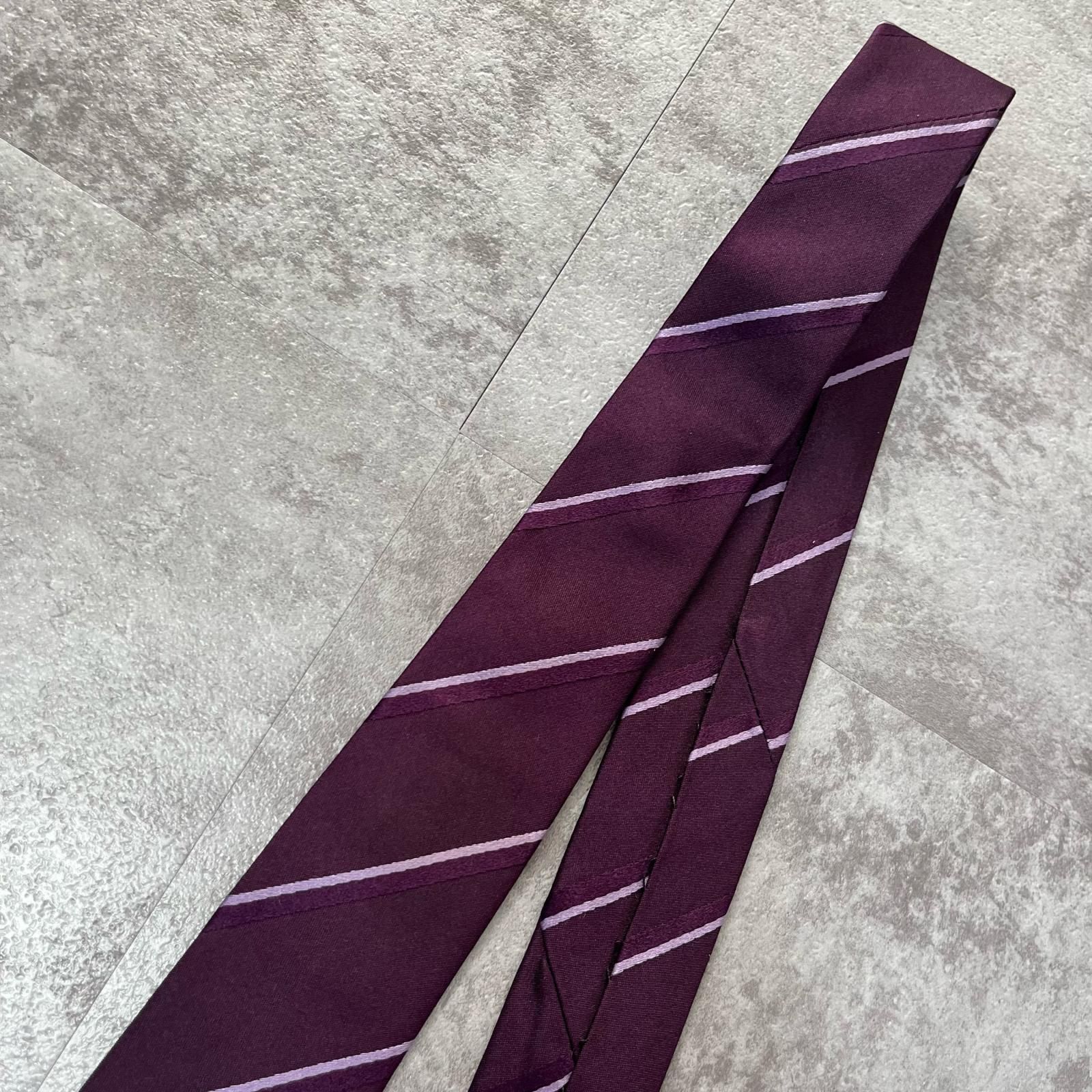 DIOR HOMME】ディオール・オム レジメンタルストライプネクタイ シルク