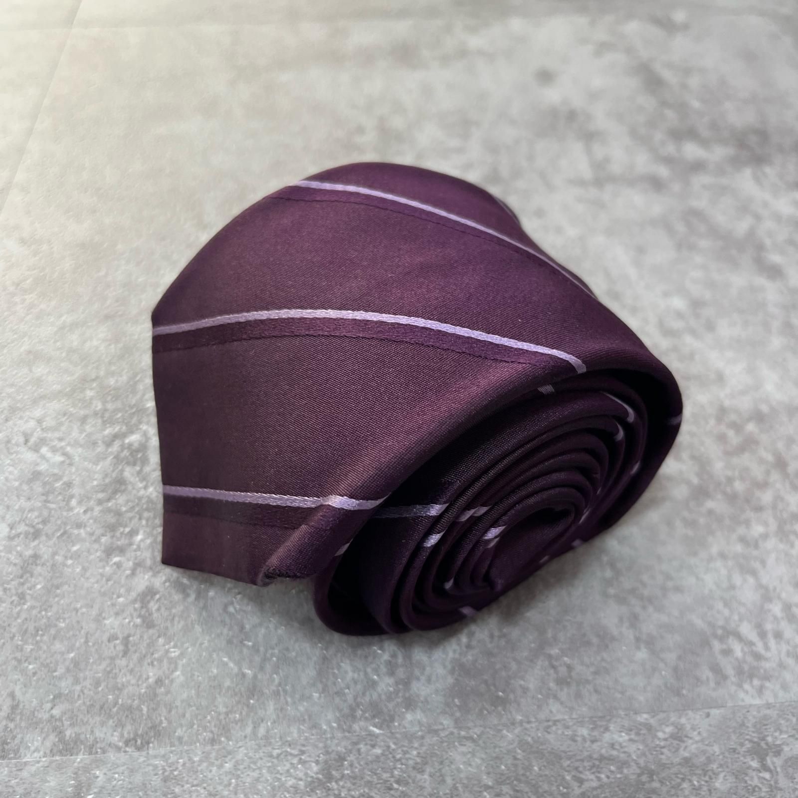 DIOR HOMME】ディオール・オム レジメンタルストライプネクタイ シルク