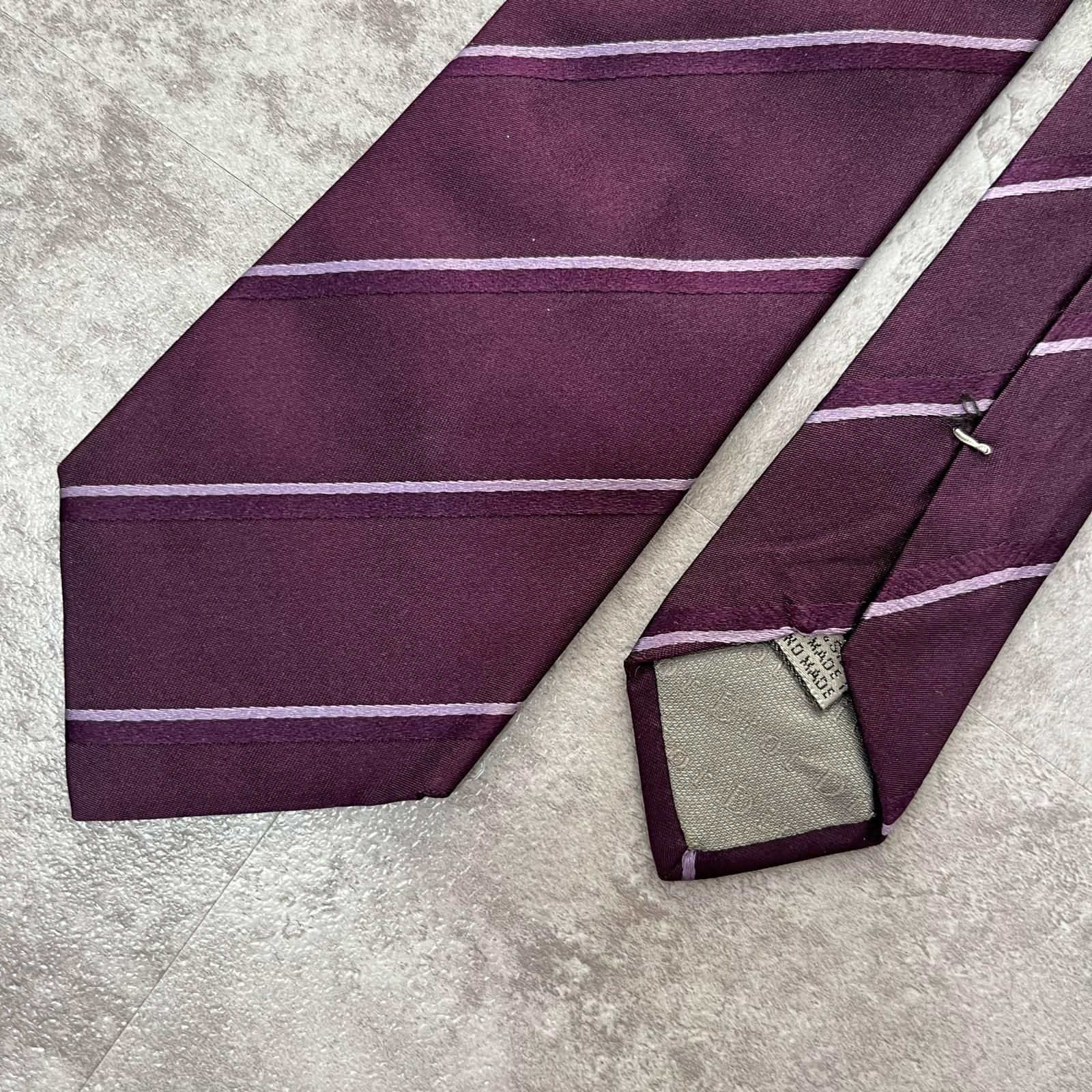 DIOR HOMME】ディオール・オム レジメンタルストライプネクタイ シルク