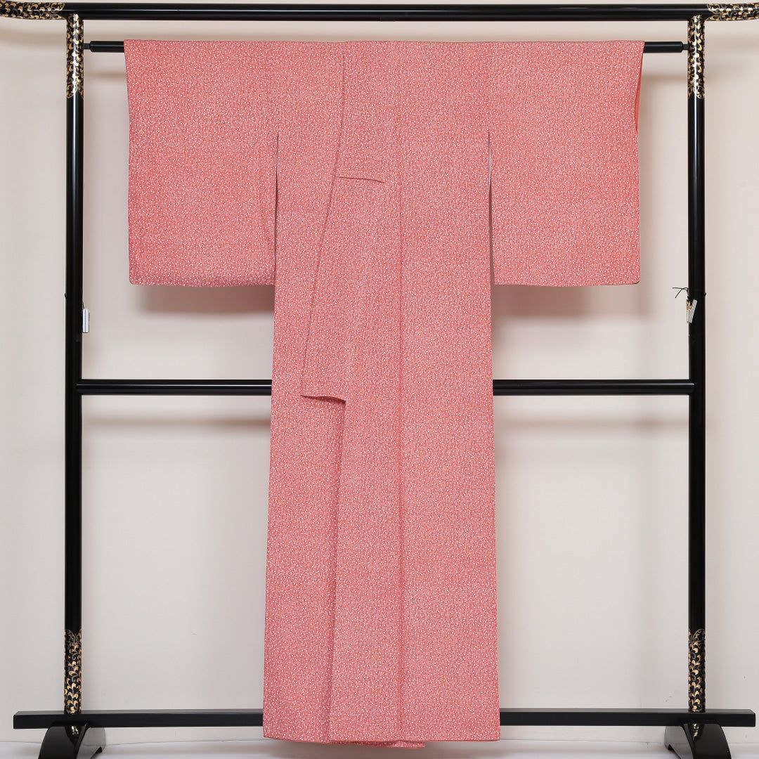 江戸小紋 袷 身丈156cm 裄丈63cm 正絹 岡山五郎作 Aランク Mサイズ 広