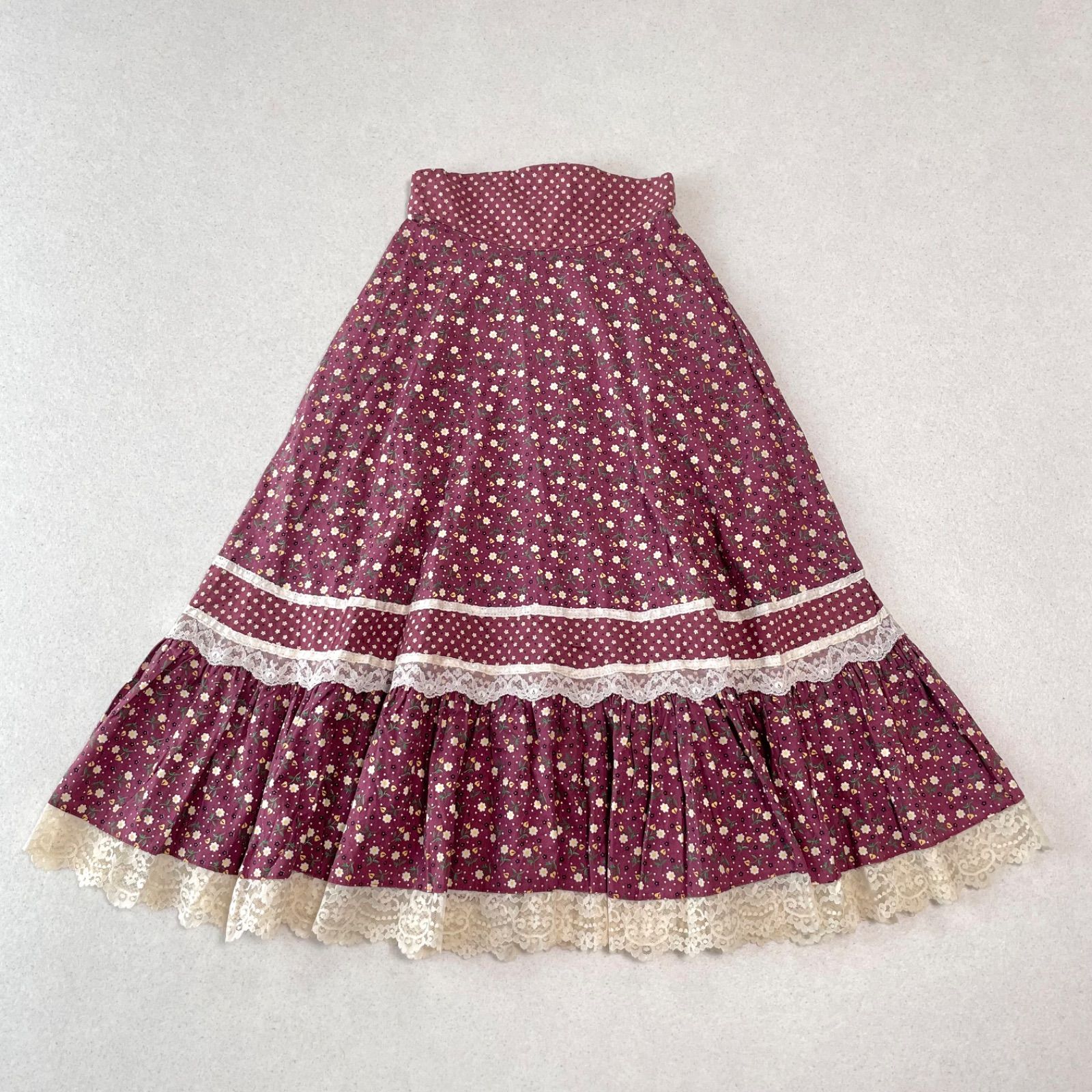 ガニーサックス Jessica's GUNNIES レトロ 花柄 レース リボン