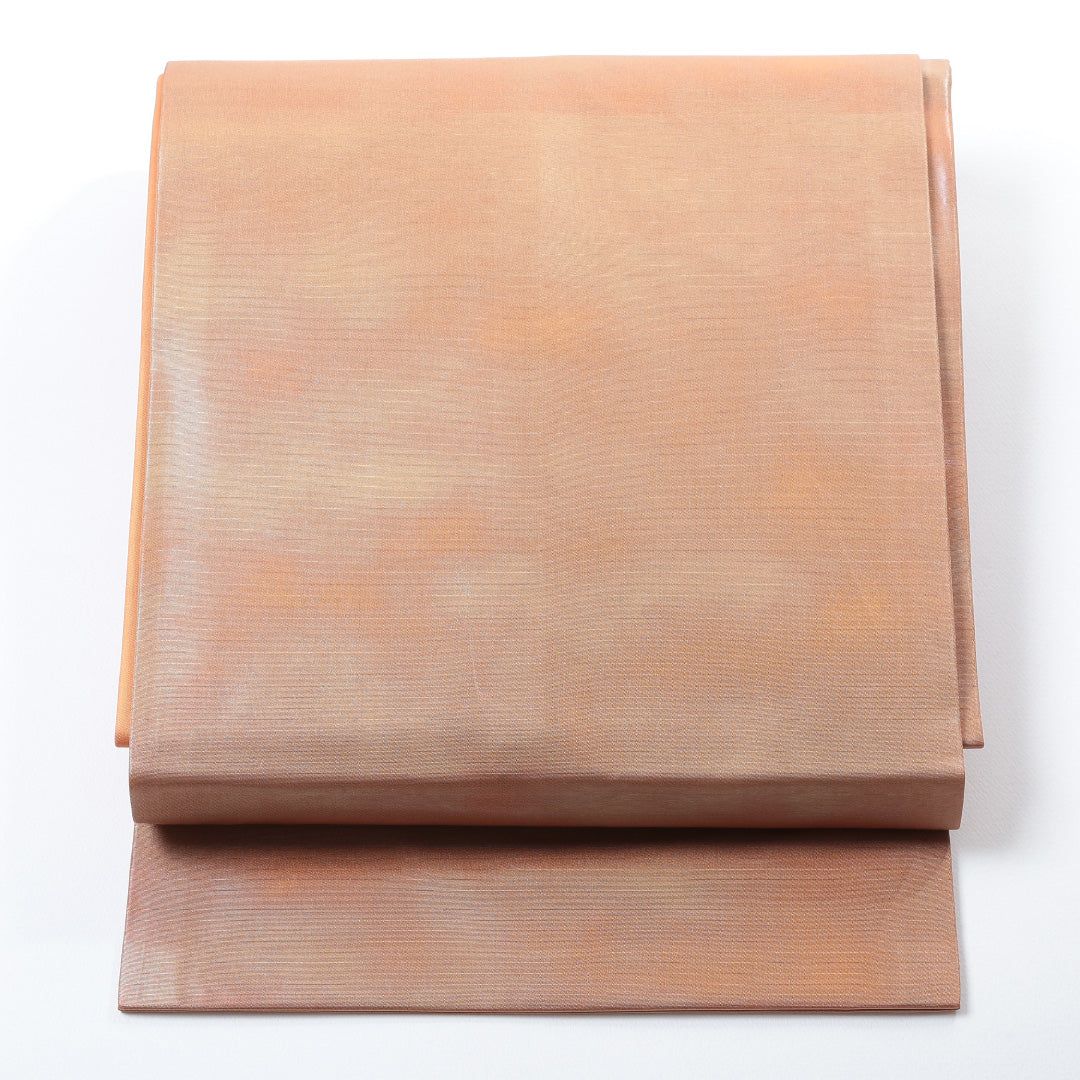 名古屋帯 帯丈350cm 全通 名古屋仕立て 正絹 無地 引箔 カジュアル A