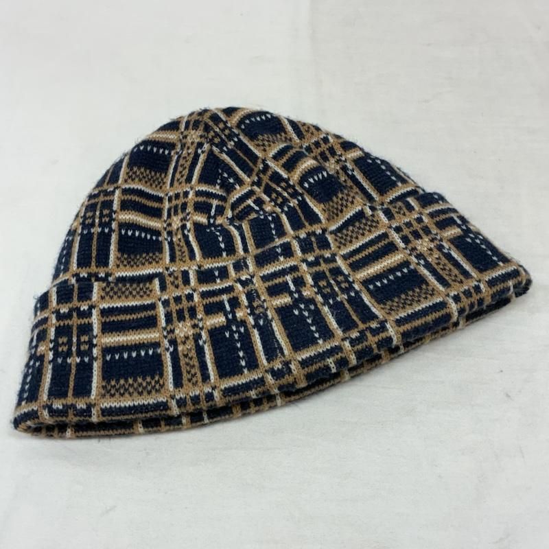 シュプリーム 21AW Plaid Beanie アクリル ビーニー ニット帽 メンズ