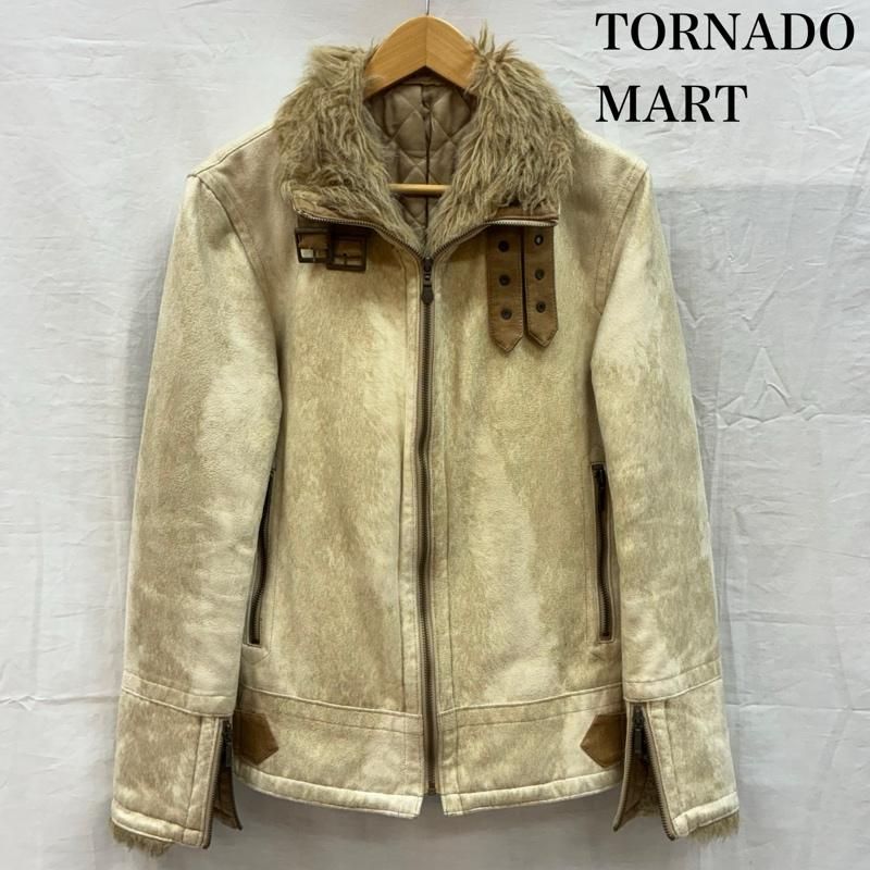 トルネードマート 00s フェイク スエード ファー ジップアップ 裏