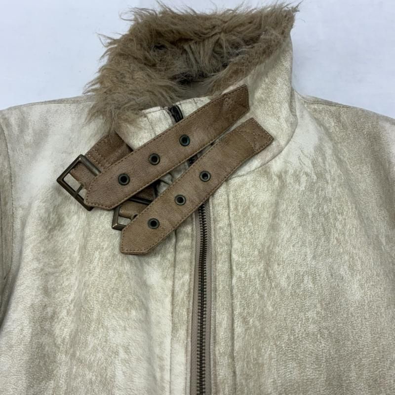 トルネードマート 00s フェイク スエード ファー ジップアップ 裏