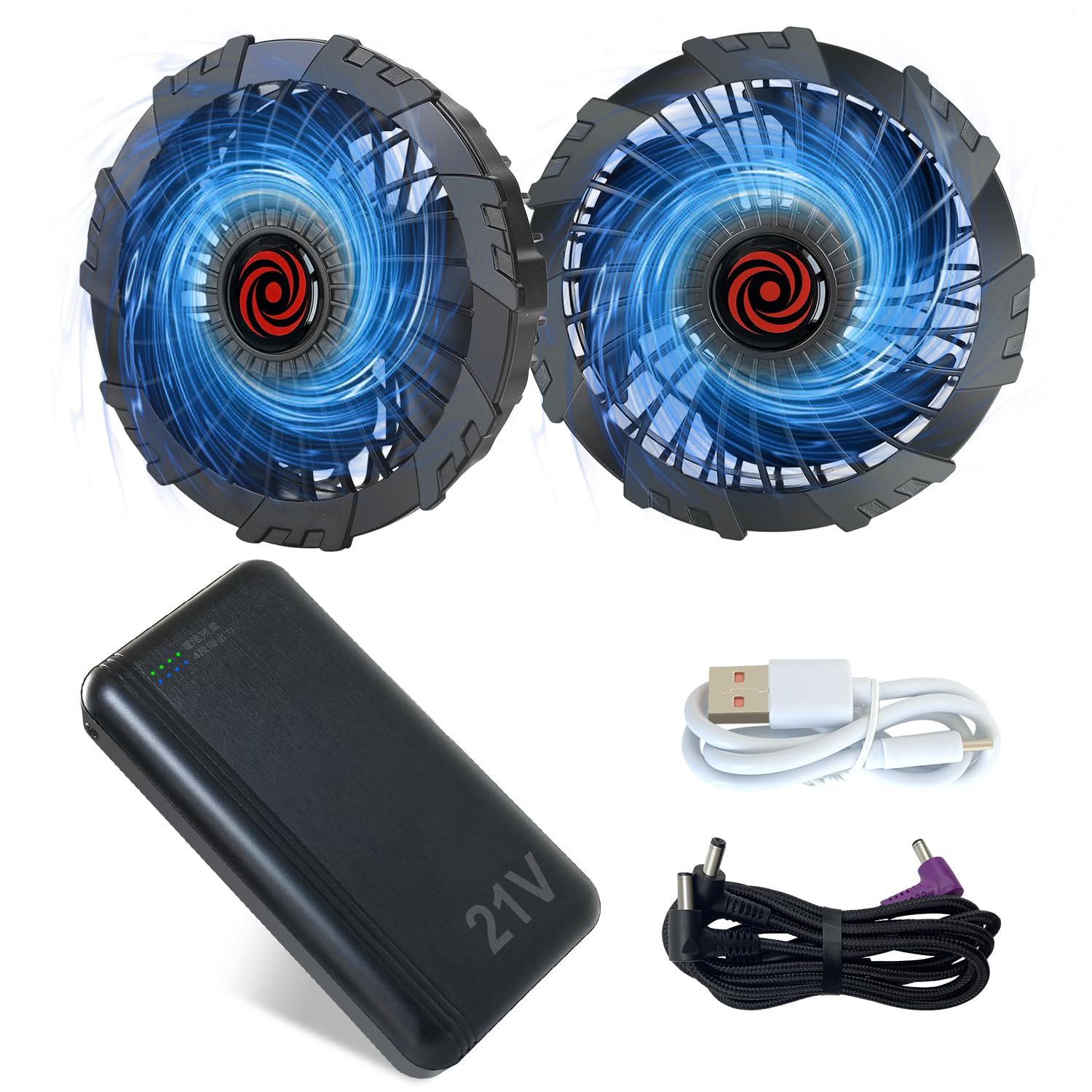 ◇ファンバッテリーセット 空調作業服用 2026新登場 【21V超高出力 超