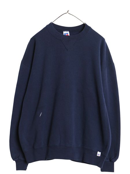 90s USA製 ラッセル 無地 スウェット メンズ レディース XL オールド