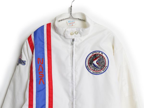 デッドストック 70s USA製 NASA フルジップ ナイロン ジャケット
