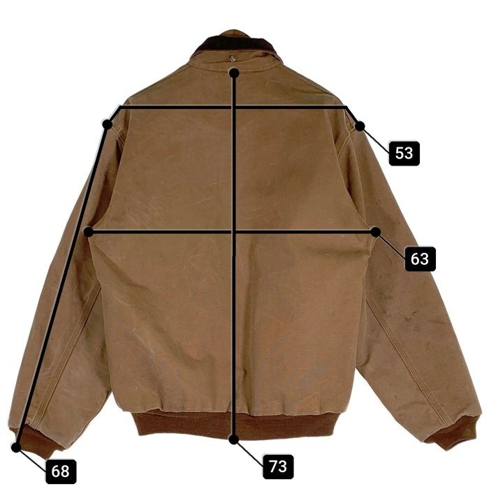 CARHARTT カーハート BOMBER JACKET ボンバージャケット ブラウン FRJ134 BRN USA製 Size Medium Regular ジャケット/アウター CARHARTT カーハート BOMBER JACKET ボンバー