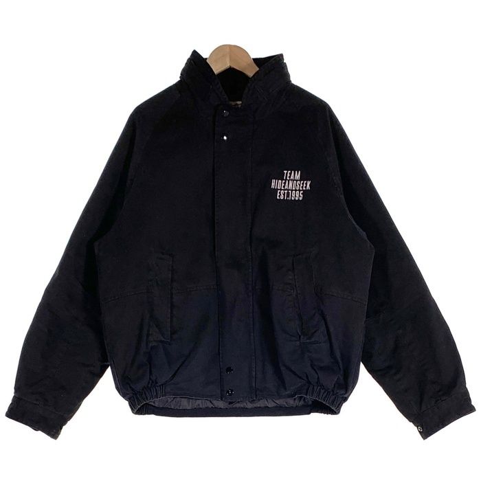 Hide&Seek ハイドアンドシーク Washed Sailing Jacket ウォッシュドセーリングジャケット 中綿 ブラック HJ-120325 Size XL Hide&Seek ハイドアンドシーク Washed Sailing Jacket ウォッシュド