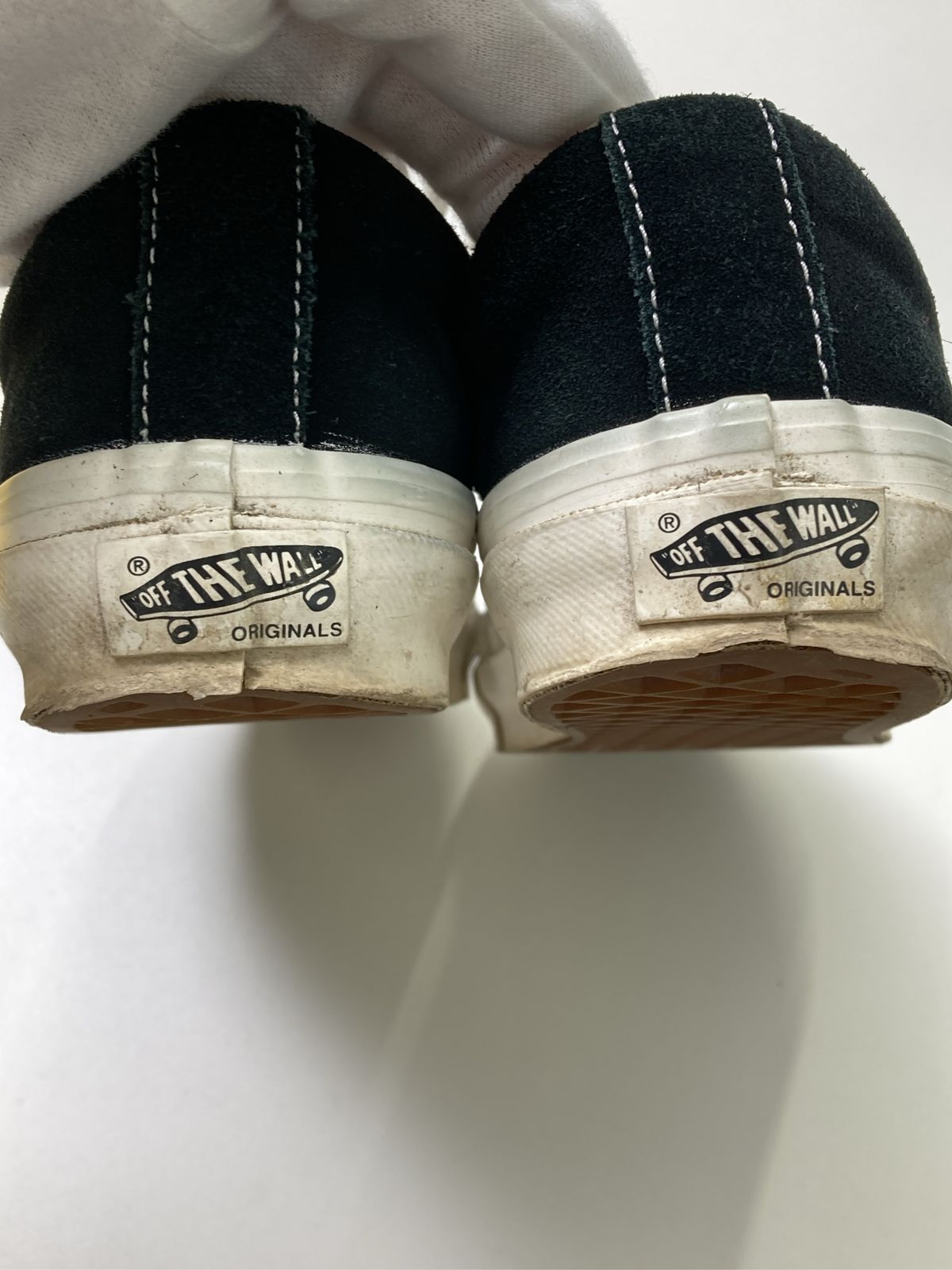 バンズ スニーカー オーセンティック キャンバス 黒 白 VANS バンズ スニーカー 24.0 ブラック キャンバス ブランドロゴ その他総柄 紐 ローカット