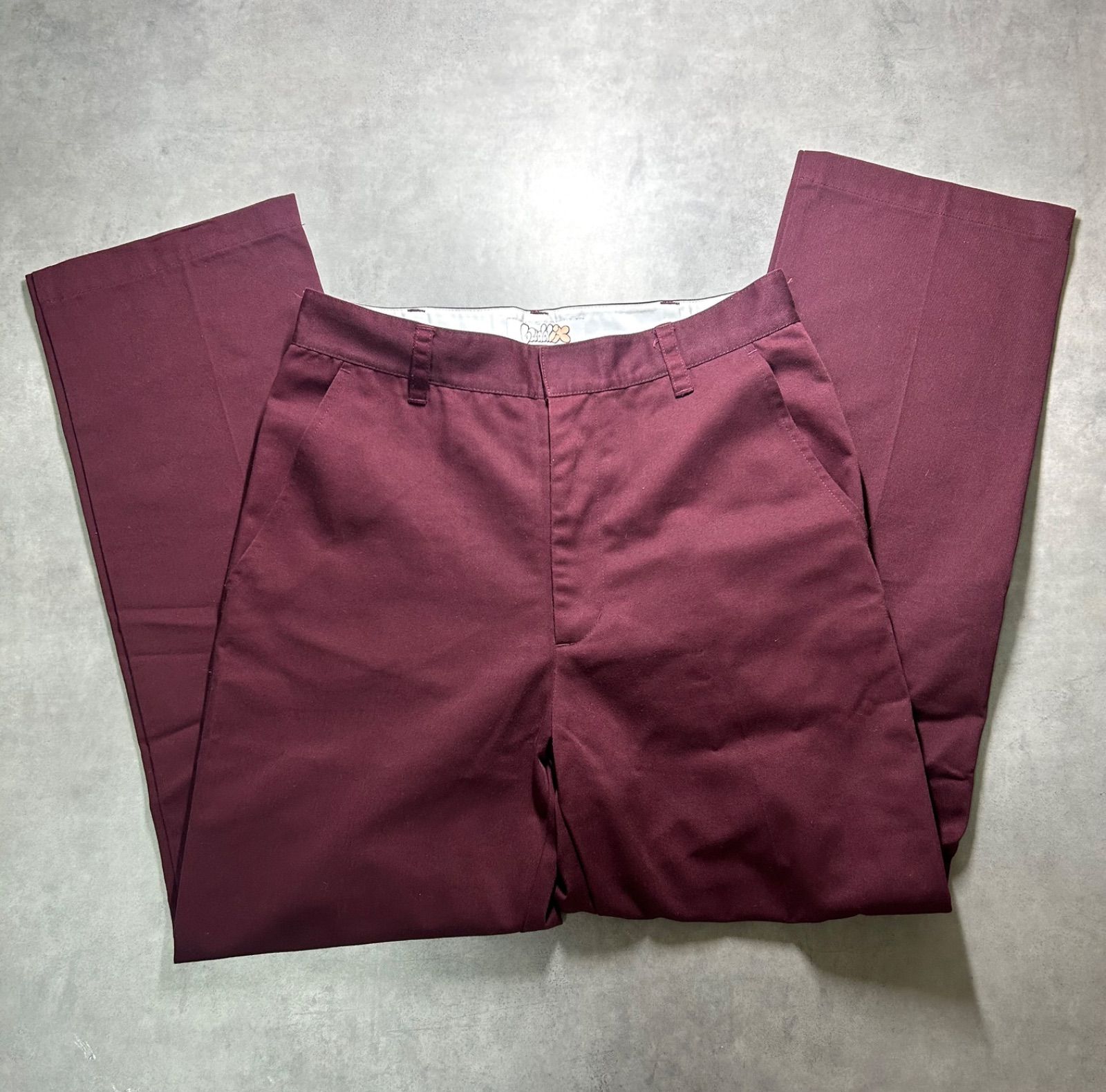 極美品】Buddix バディーズ ワークパンツ M 刺繍 バーガンディ ワイン