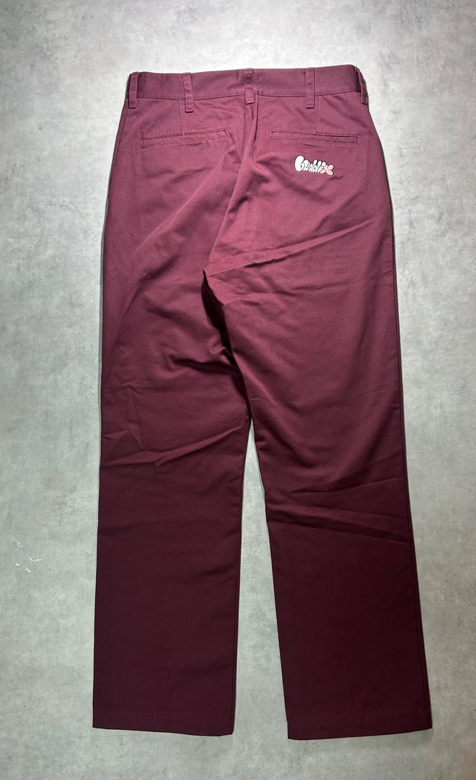 極美品】Buddix バディーズ ワークパンツ M 刺繍 バーガンディ ワイン