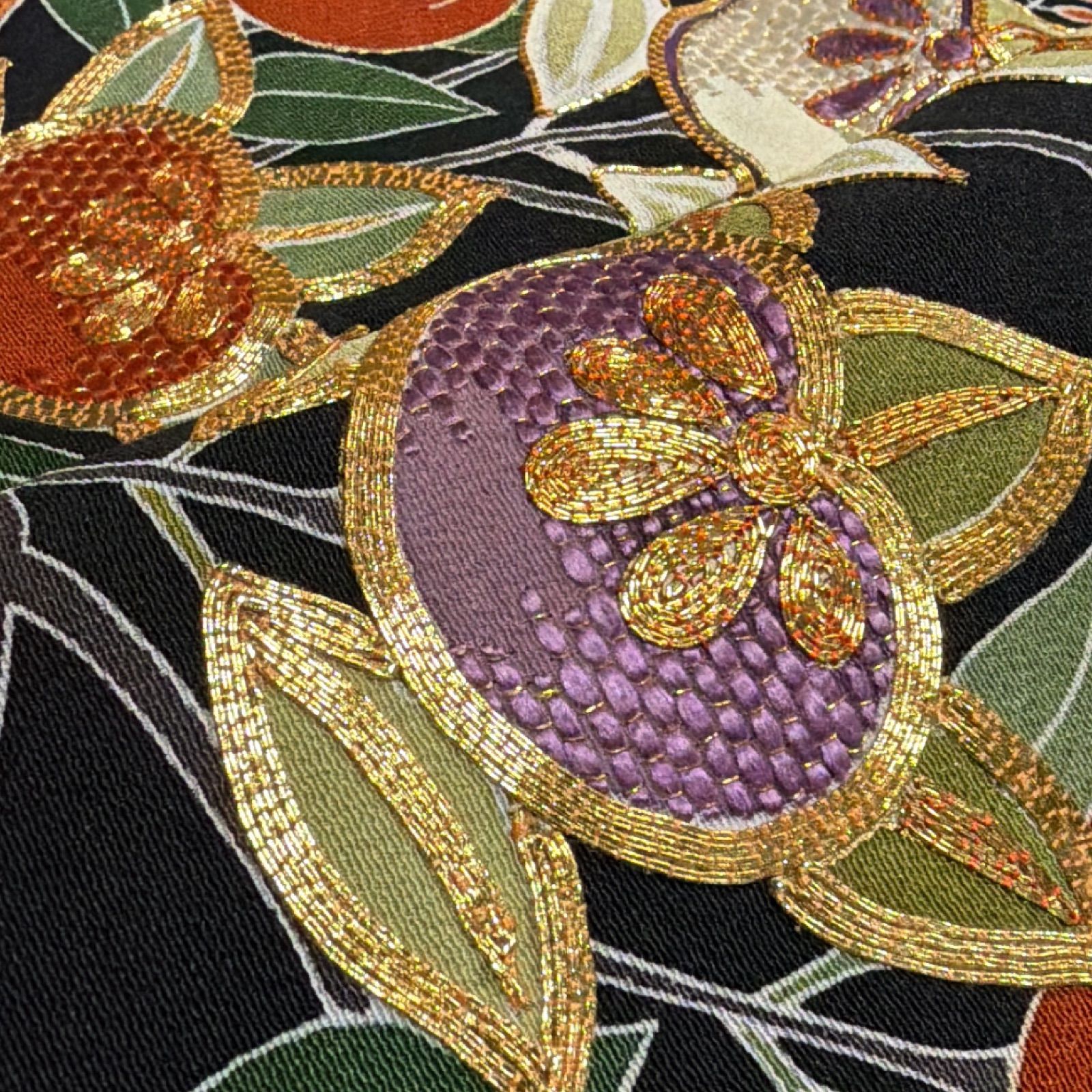 千總 梅垣織物 黒留袖 正絹 セット 日本刺繍 三越 - メルカリ