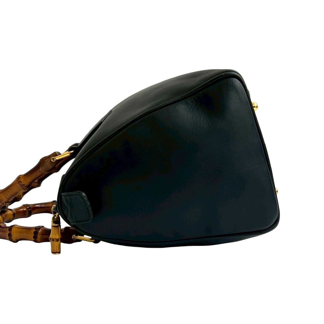 極 美品 GUCCI グッチ オールドグッチ ヴィンテージ バンブー レザー