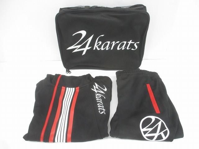 未使用 24カラッツ 24karats EXPG ジャージ上下 セットアップ S 黒