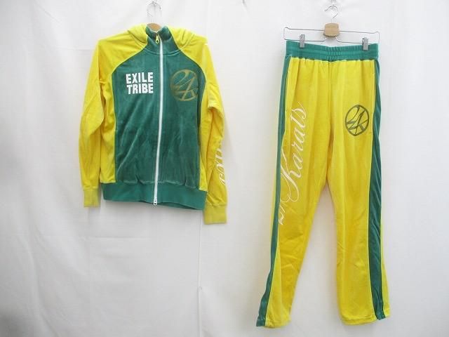 良品 24カラッツ 24karats ベロアジャージ上下 セットアップ 3点 M