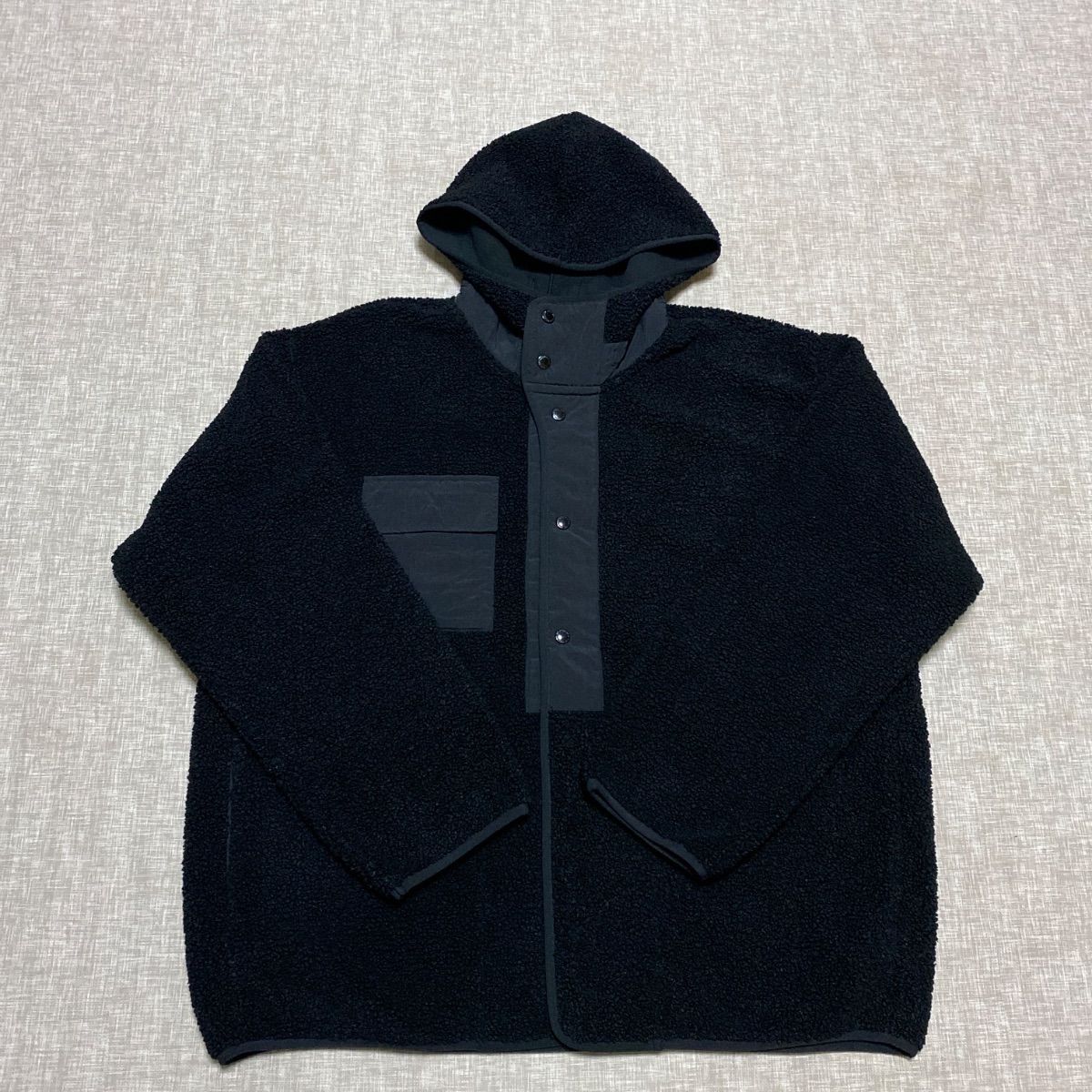 GU ENGINEERED GARMENTS ボアフリーススナップパーカー M GU ボア 