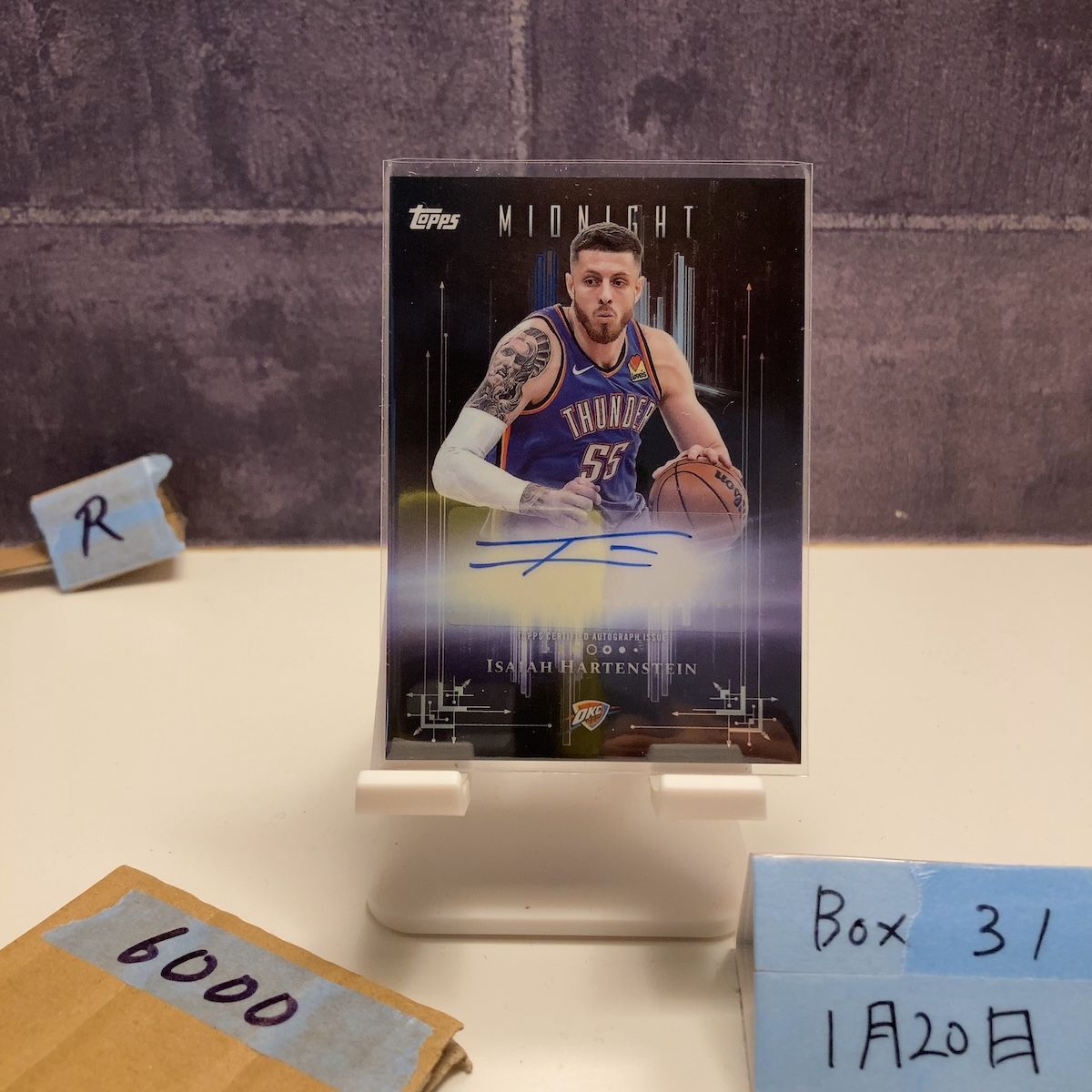 2025 Topps Midnight Isaiah Hartenstein 直筆サインカード Oklahoma