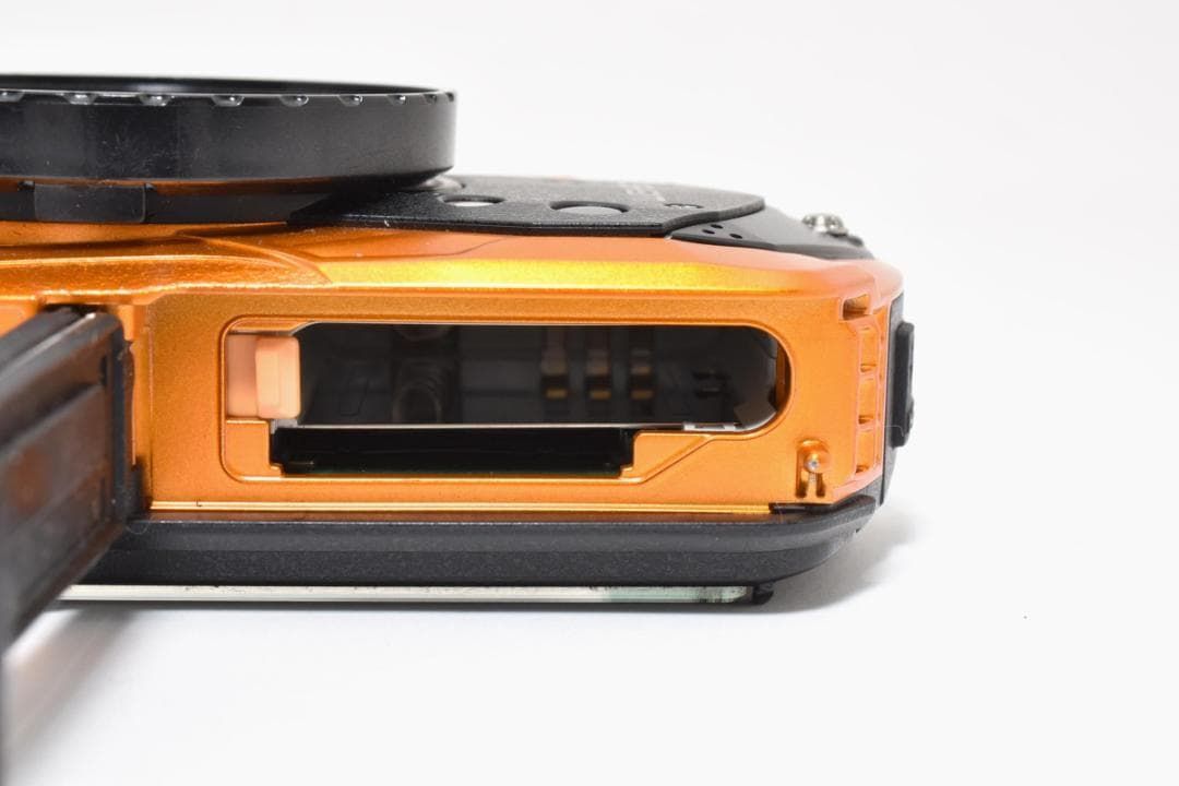 54】ショット数少 RICOH リコー WG-50 防水 耐衝撃 オレンジ デジタル