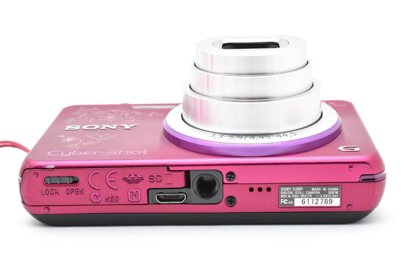 ソニー Sony Cyber-shot DSC-WX170 ピンク 《動作確認済・バッテリー付 