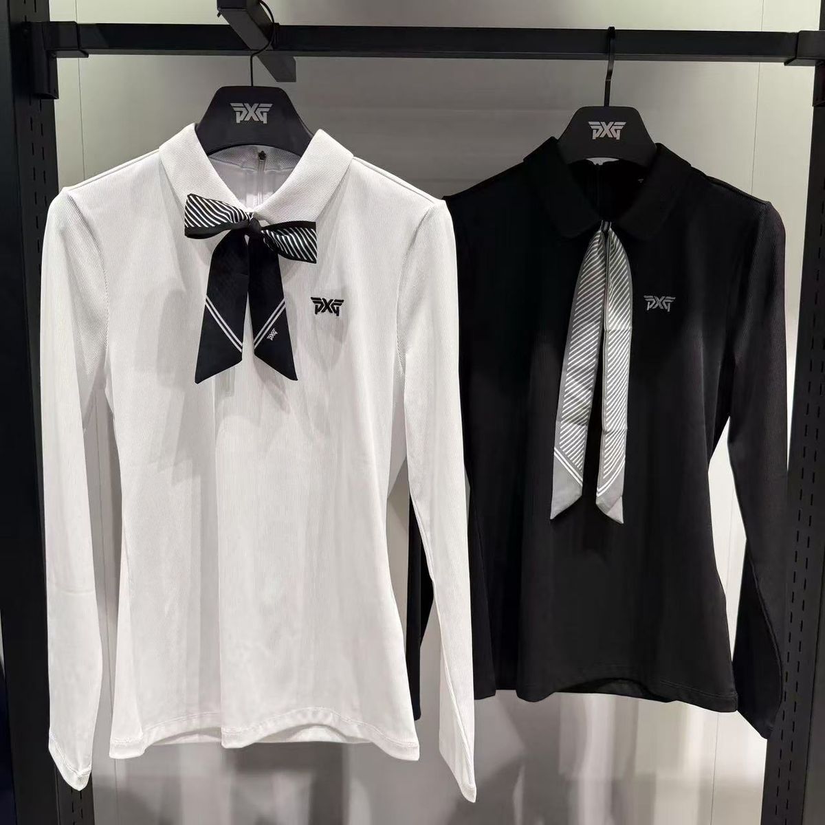 レディースゴルフ ルック PXG 秋 長袖 ラウンド Tシャツ 2色 - メルカリ