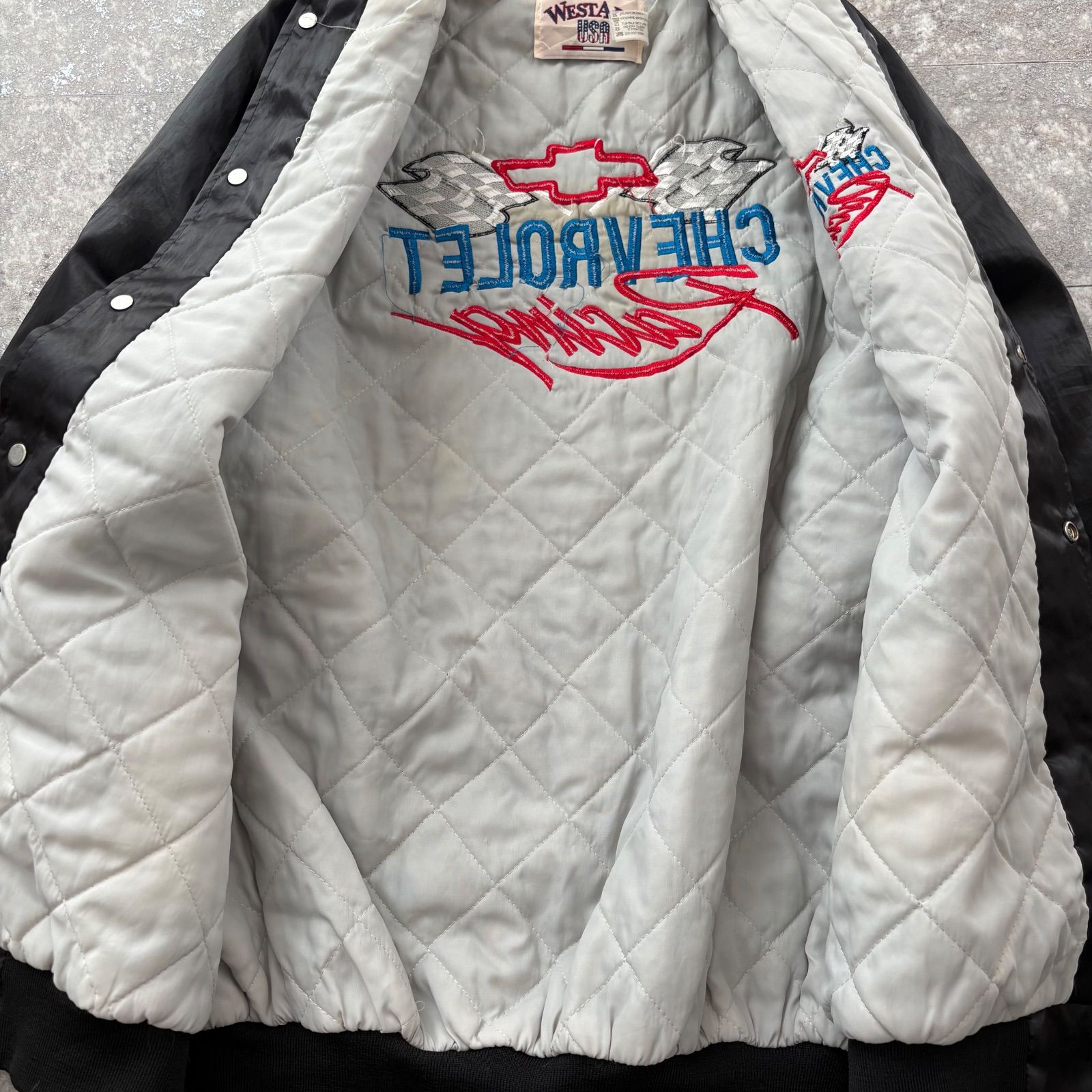WESTARK 【USA製】 サテンスタジャン ナイロン 刺繍 Chevrolet Racing