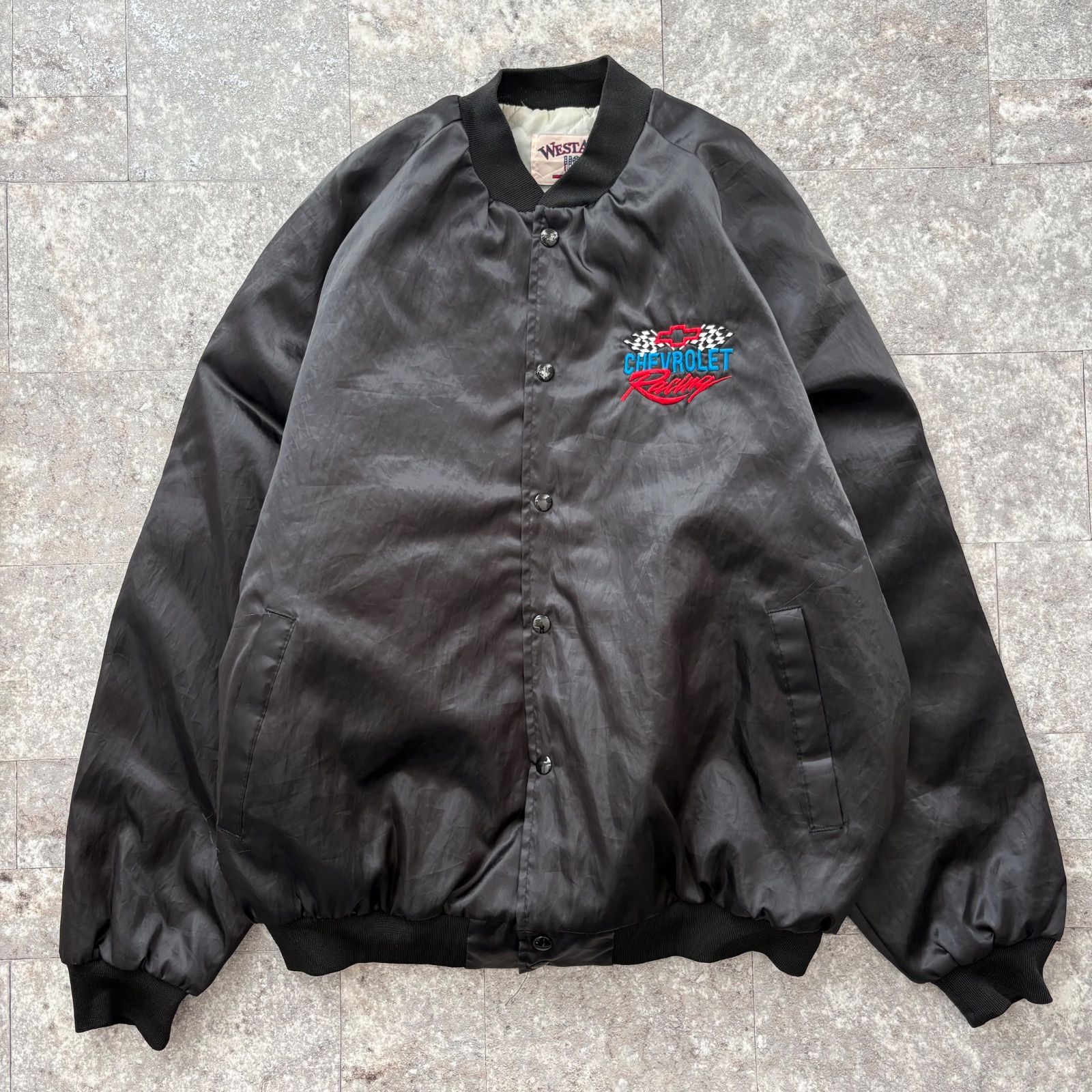 WESTARK 【USA製】 サテンスタジャン ナイロン 刺繍 Chevrolet Racing