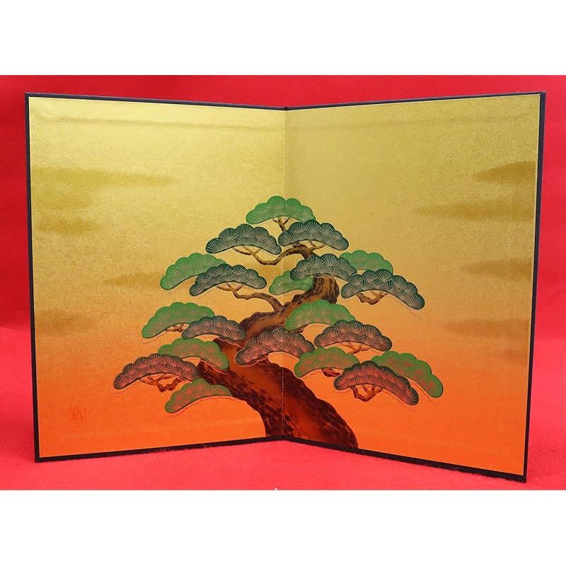 新品】 [クラフトマンハウス] 金屏風 日本製 端午の節句 ミニ (21×30cm