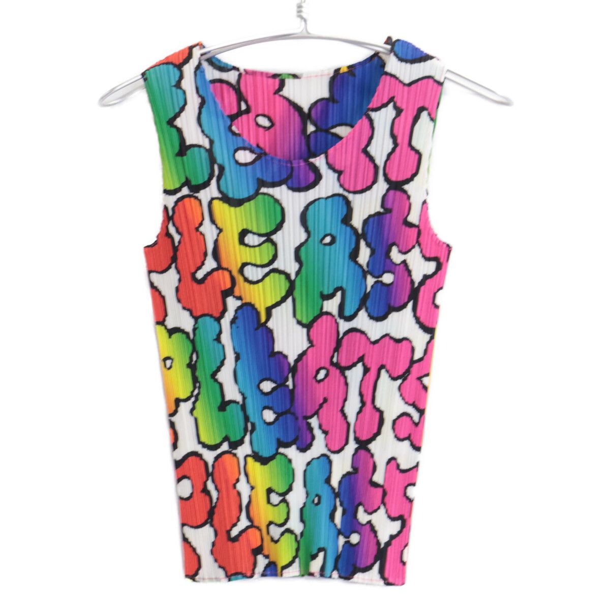 PLEATS PLEASE プリーツプリーズ 07AW PP73-JK931 ﾚｲﾝﾎﾞｰﾛｺﾞ ﾉｰｽﾘｰﾌﾞ