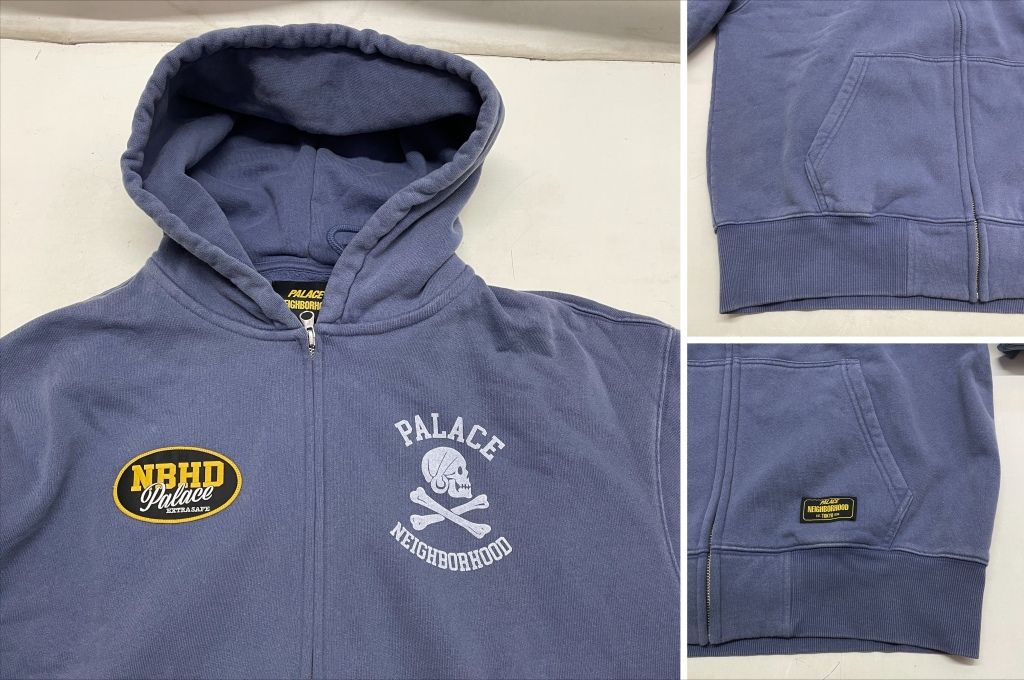 01w-6309 PALACE × NEIGHBORHOOD パレス×ネイバーフッド SKULL ZIP