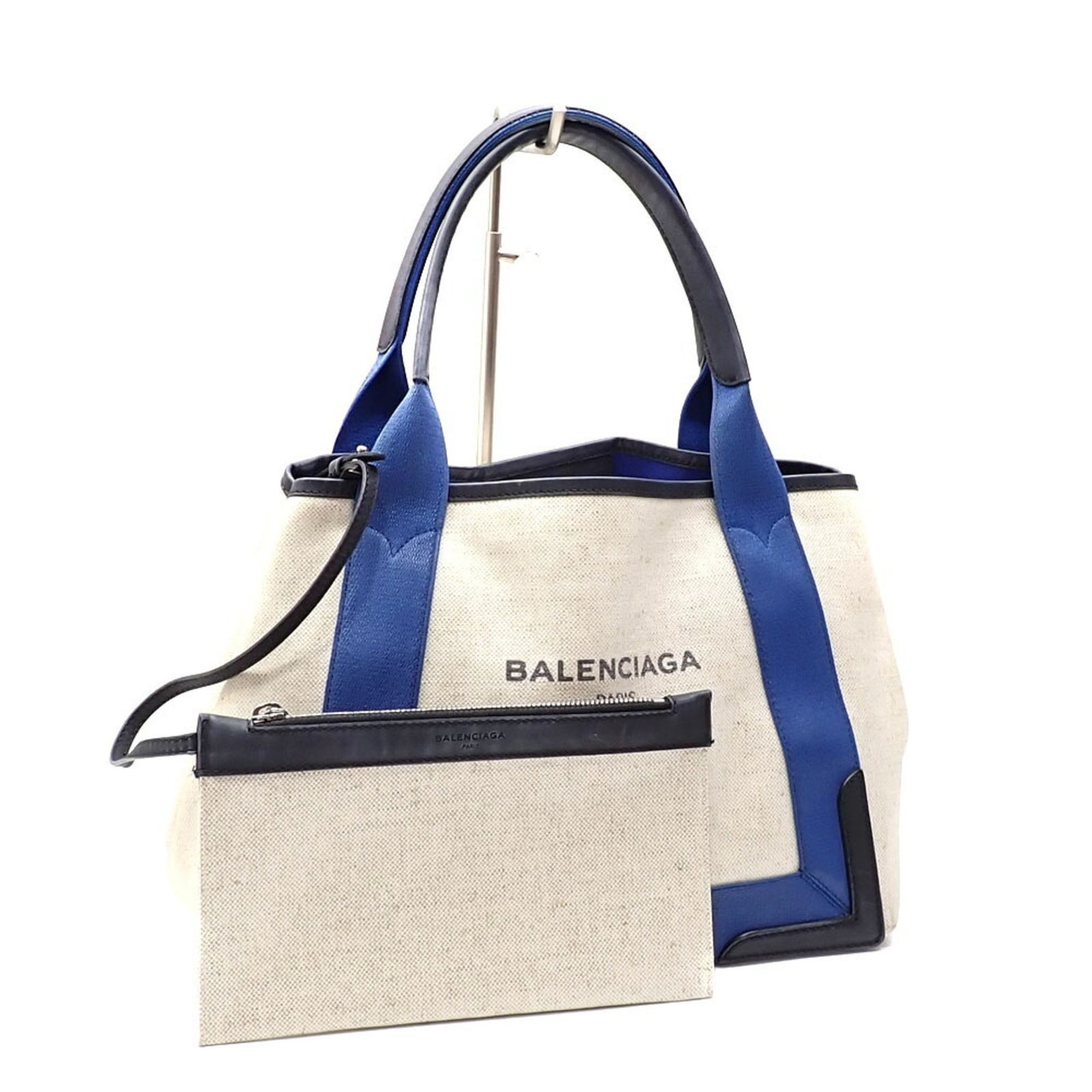 バレンシアガ(Balenciaga) バレンシアガ ハンドバッグ ネイビーカバス 