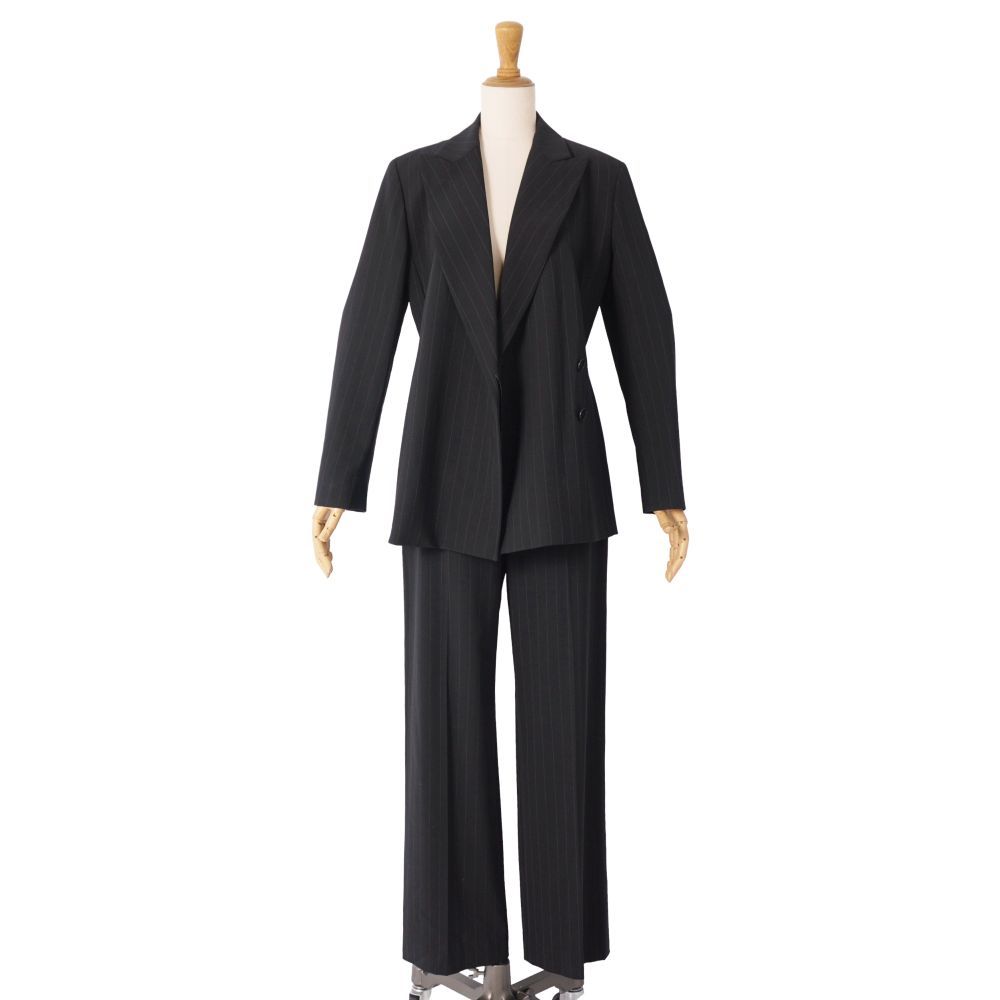 美品 マックスマーラ Max Mara セットアップ パンツスーツ ストライプ