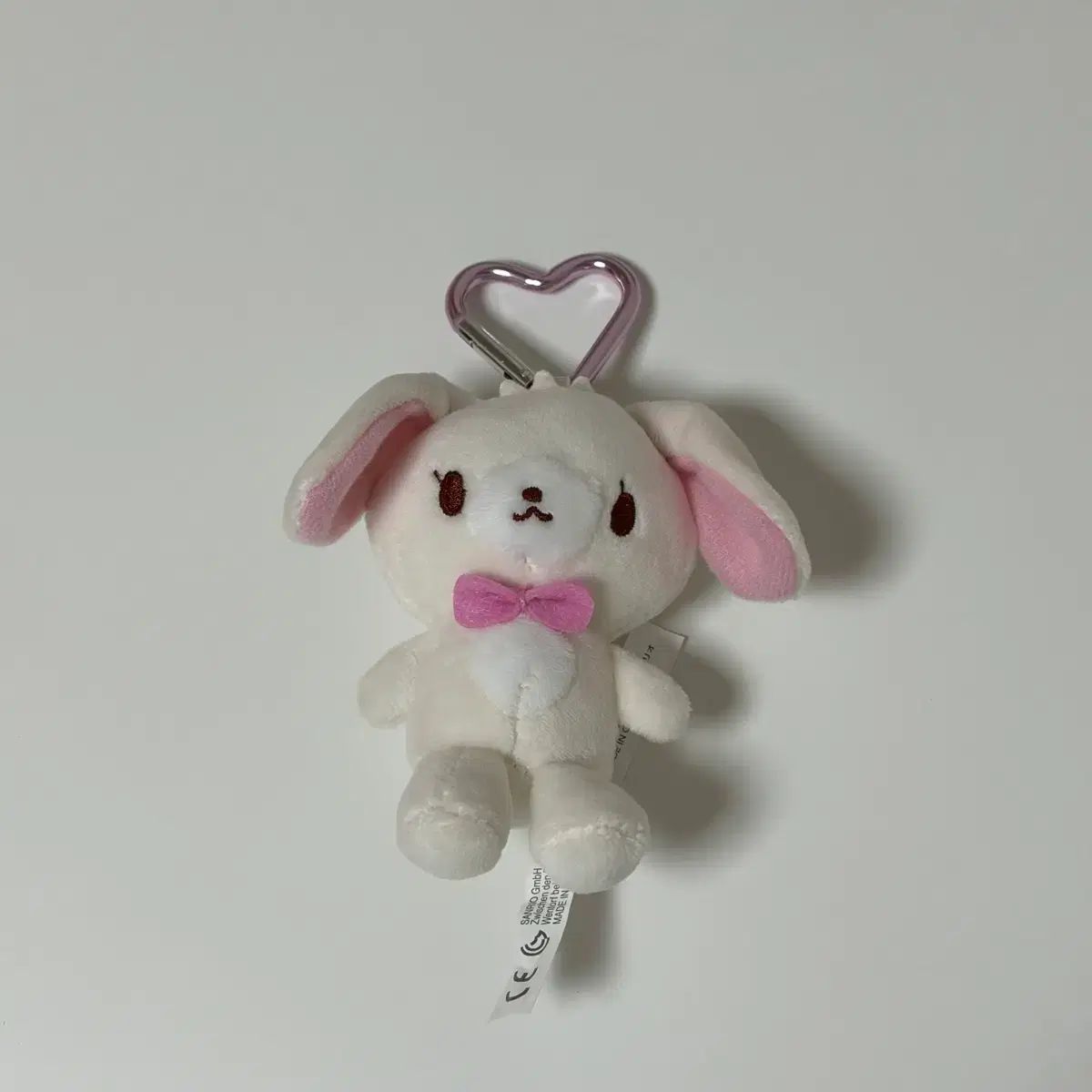 シュガーバニーズ シロウサ ハート カラビナ マスコット ぬいぐるみ