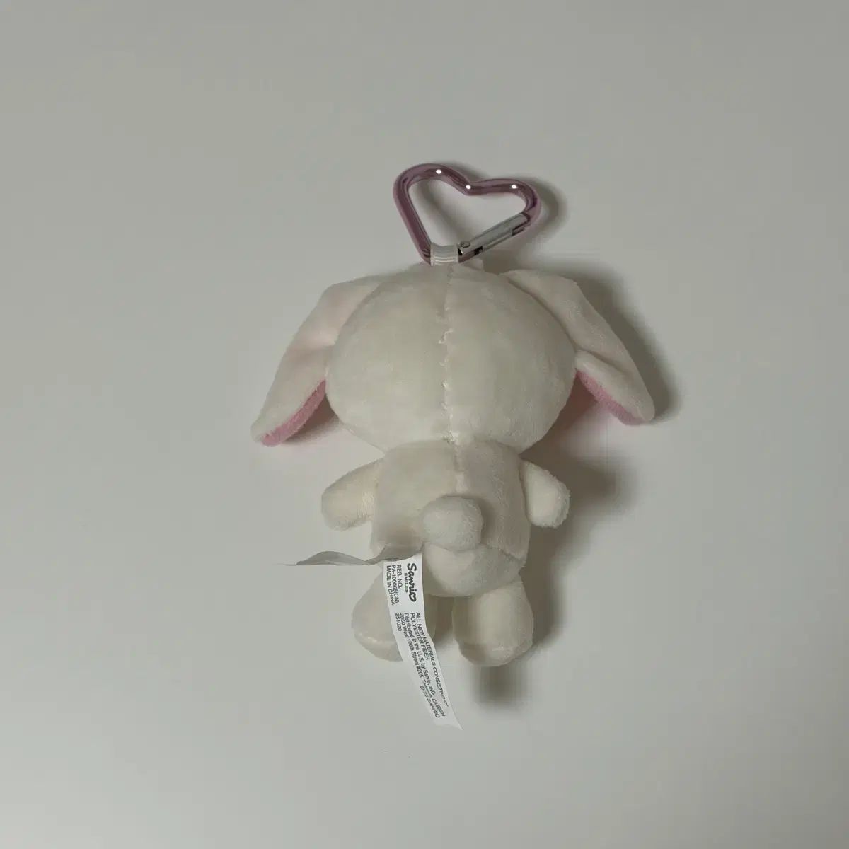 シュガーバニーズ シロウサ ハート カラビナ マスコット ぬいぐるみ