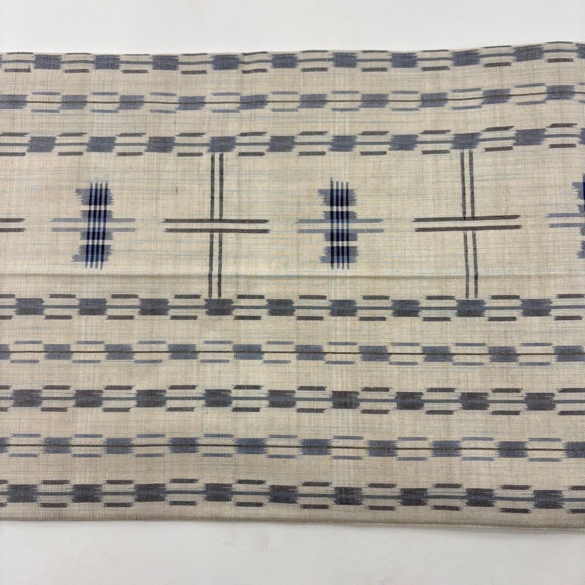 開き名古屋帯 秀品 紬地 幾何学模様 灰茶 正絹 【中古】 - メルカリ