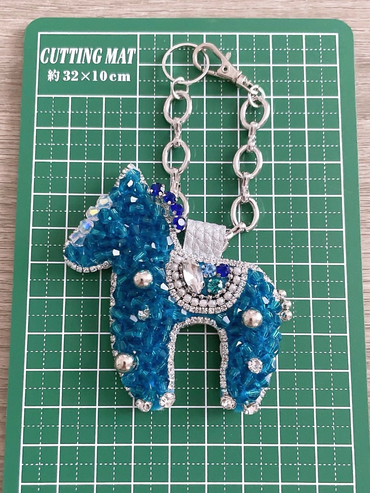 New☆【ハワイアンカラー•ᴗ•✿BLUE】 お馬さんハンドメイドバッグ