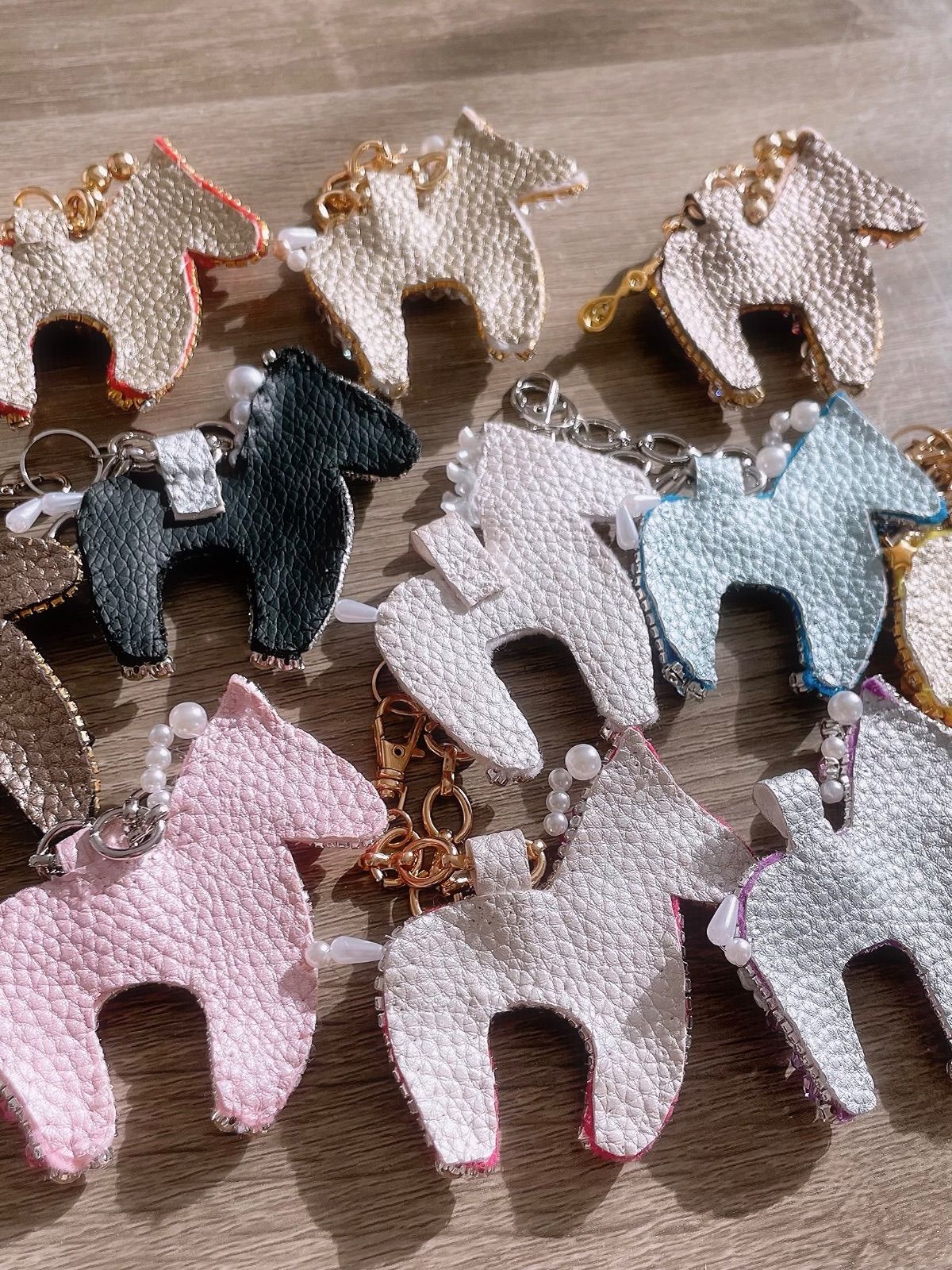 New☆【ハワイアンカラー•ᴗ•✿BLUE】 お馬さんハンドメイドバッグ