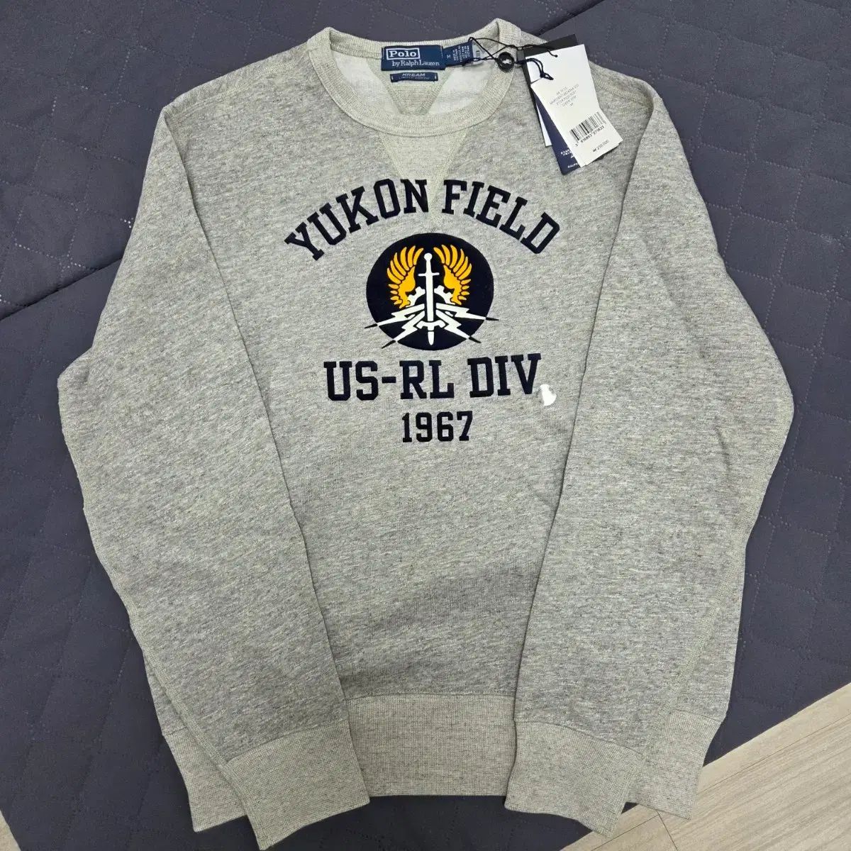 M 新品 ポロ ラルフローレン YUKON FIELD スウェット クリーム EDITION