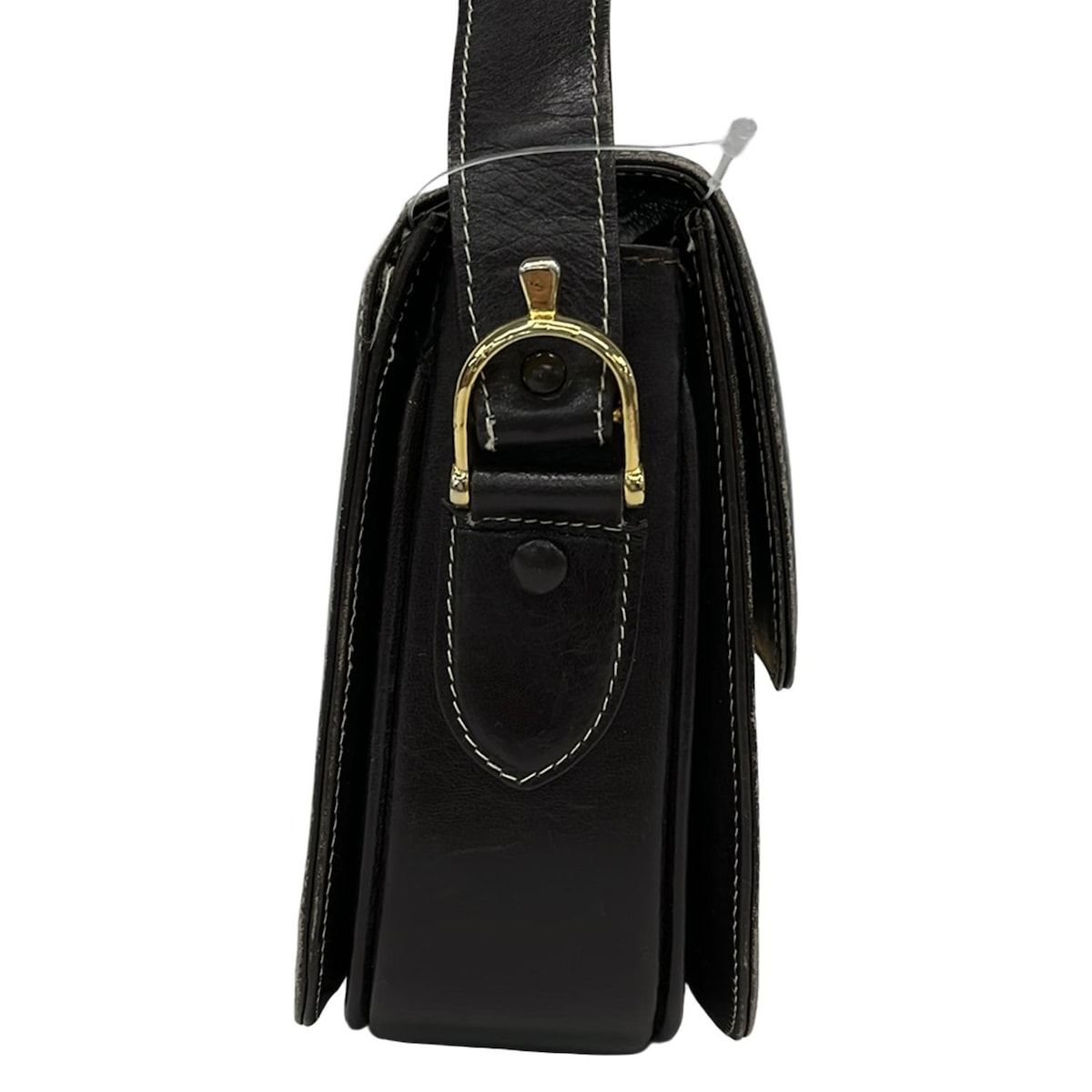 CELINE ショルダーバッグ Cサルキー 馬車金具 ワンショルダー 黒 