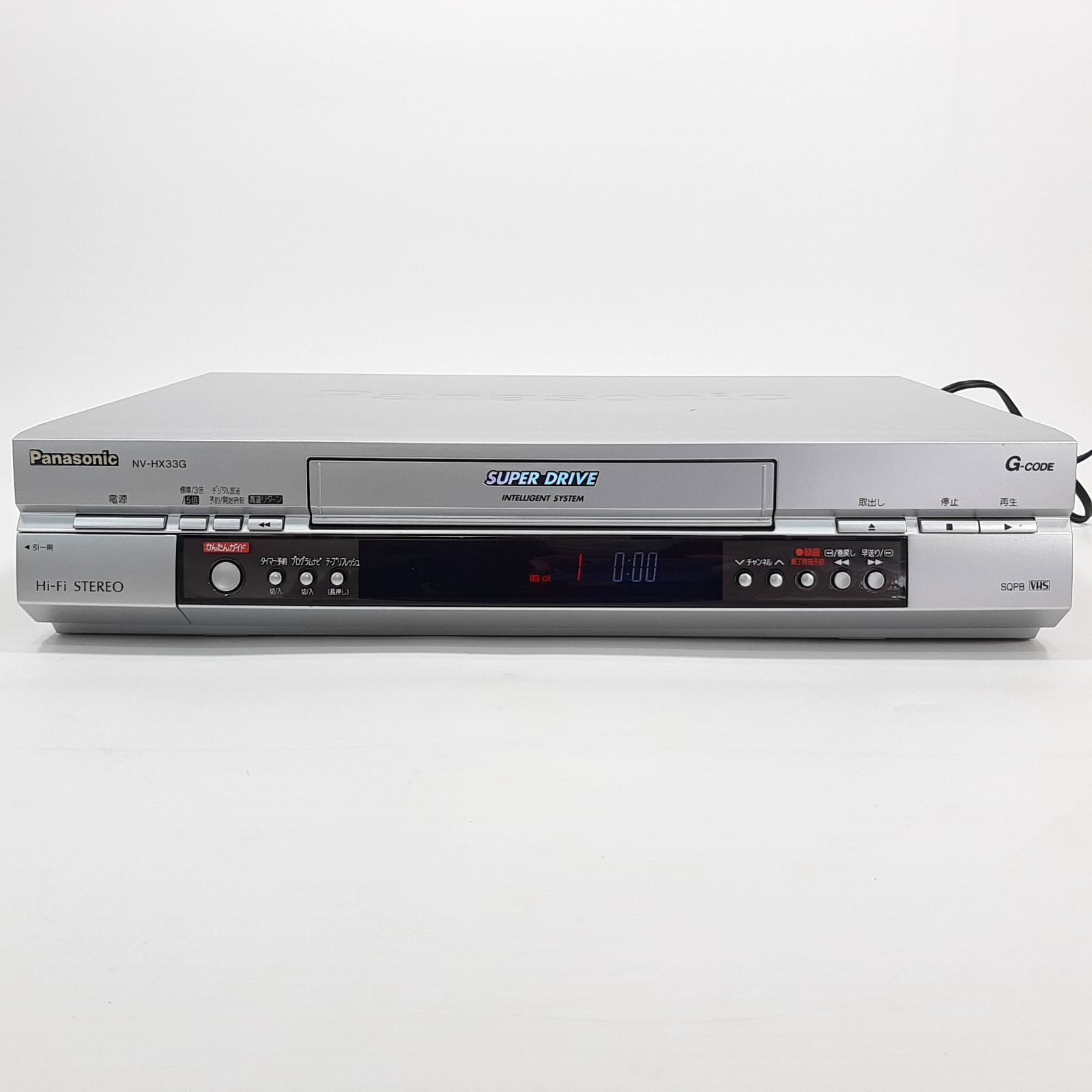 Panasonic パナソニック NV-HX33G VHSビデオデッキ 2002年製 リモコン