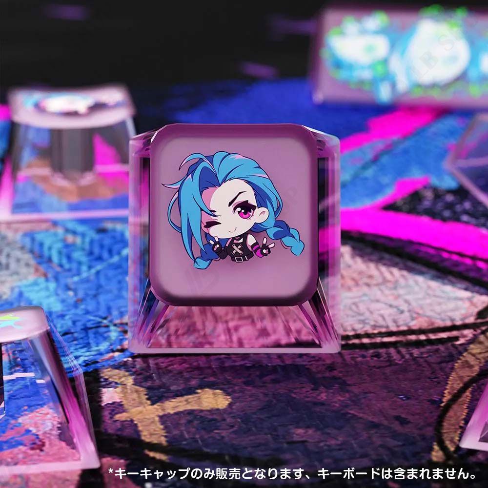 LoL ロル 暴走の凶童 ジンクス テーマ キーキャップ セットC 74+29Pcs
