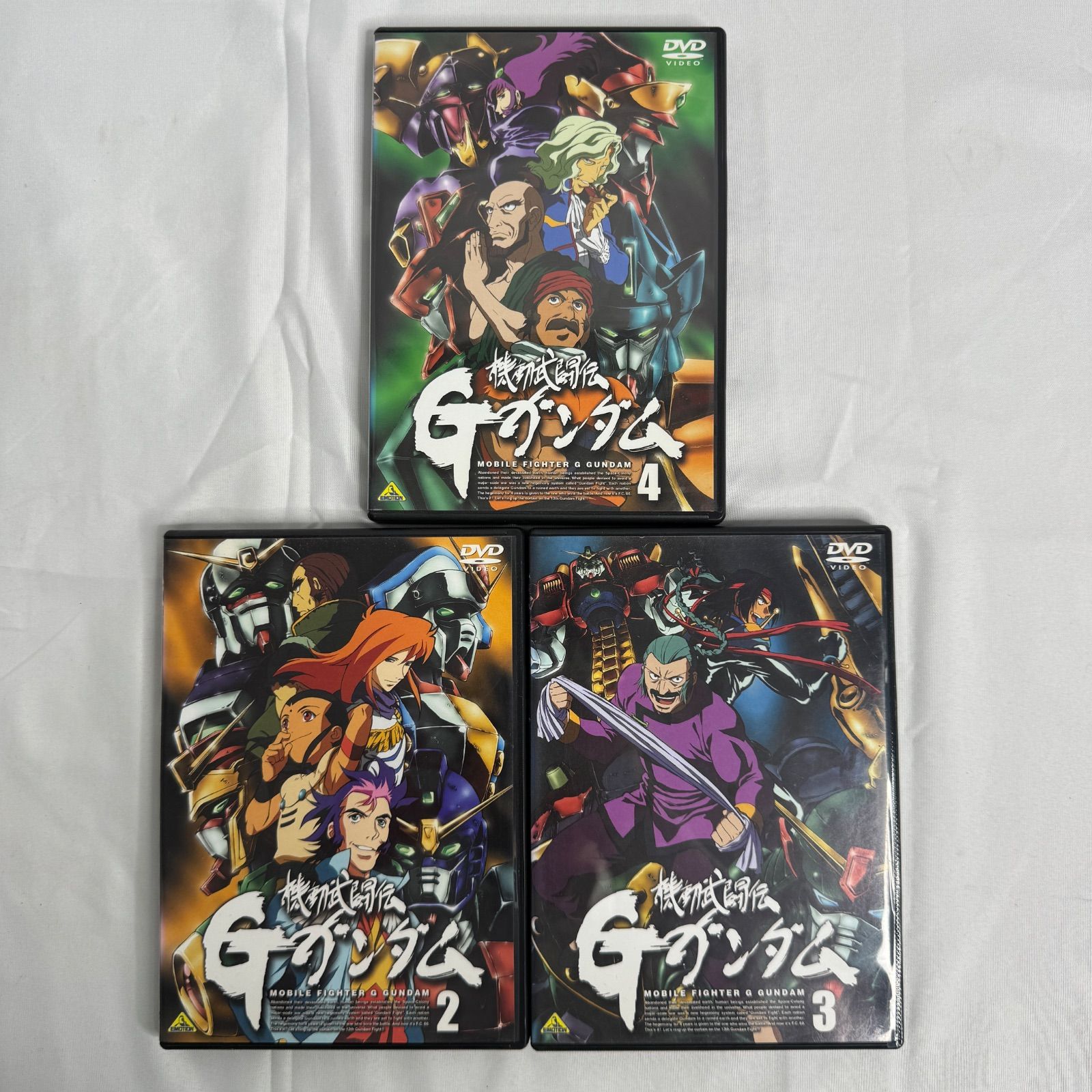 中古】機動武闘伝Gガンダム DVD 2巻 3巻 4巻 3本セット 第5話〜第16話