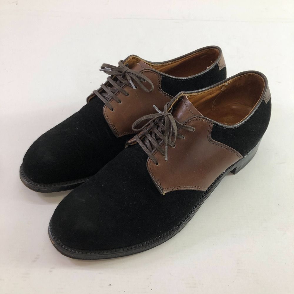 04w6053∞※【中古】 Alden オールデン スエード&カーフ サドルシューズ