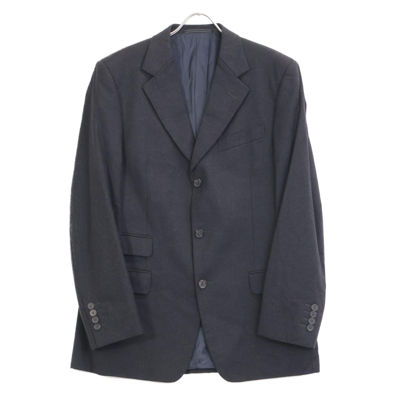 GUCCI グッチ 304-1041 ﾌﾞﾗｯｸ ｶｼﾐﾔ混 ｼﾝｸﾞﾙﾌﾞﾚｽﾄｼﾞｬｹｯﾄ ﾊﾟﾝﾂ ｽｰﾂ