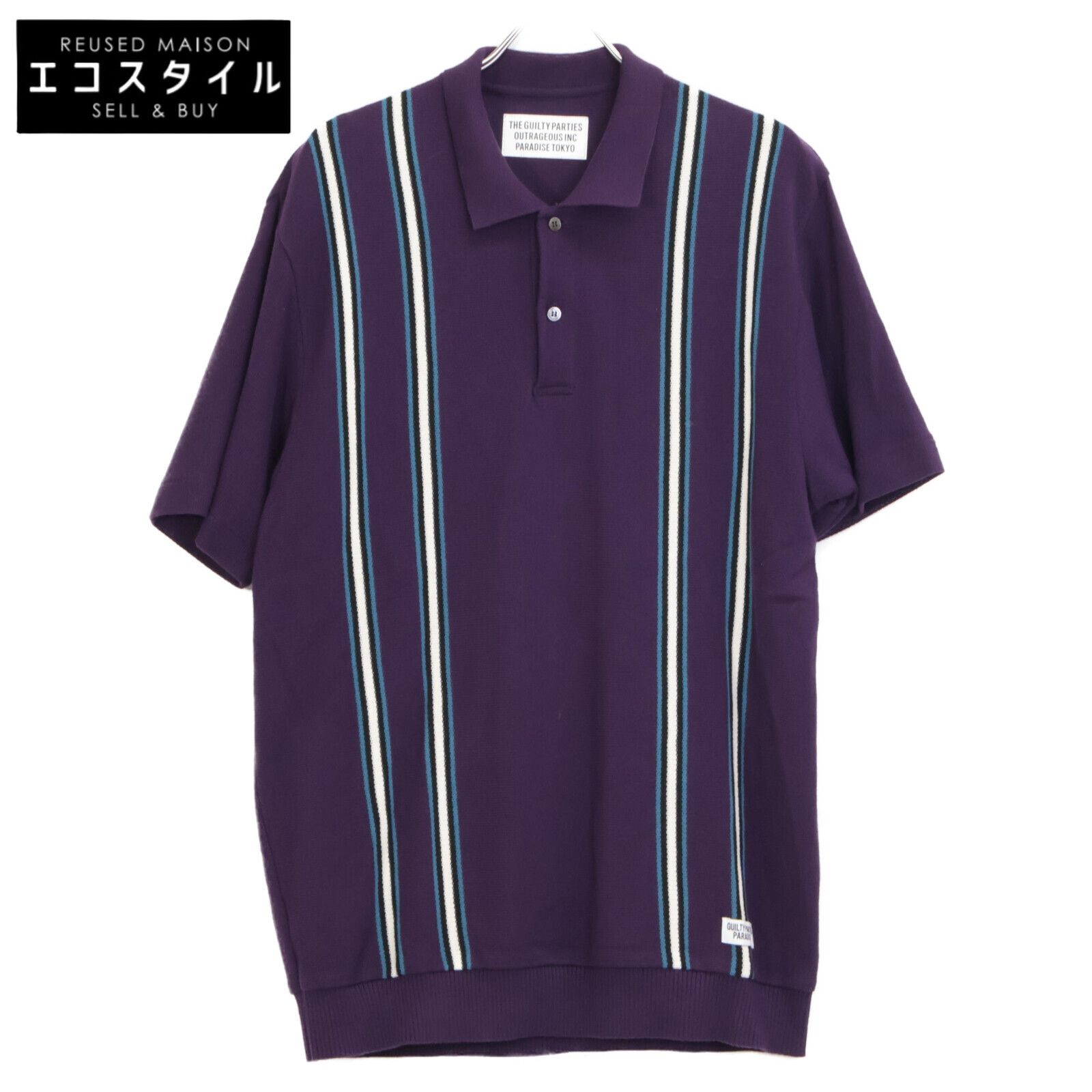 WACKO MARIA ワコマリア 24SS STRIPED JACQUARD KNIT POLO SHIRT