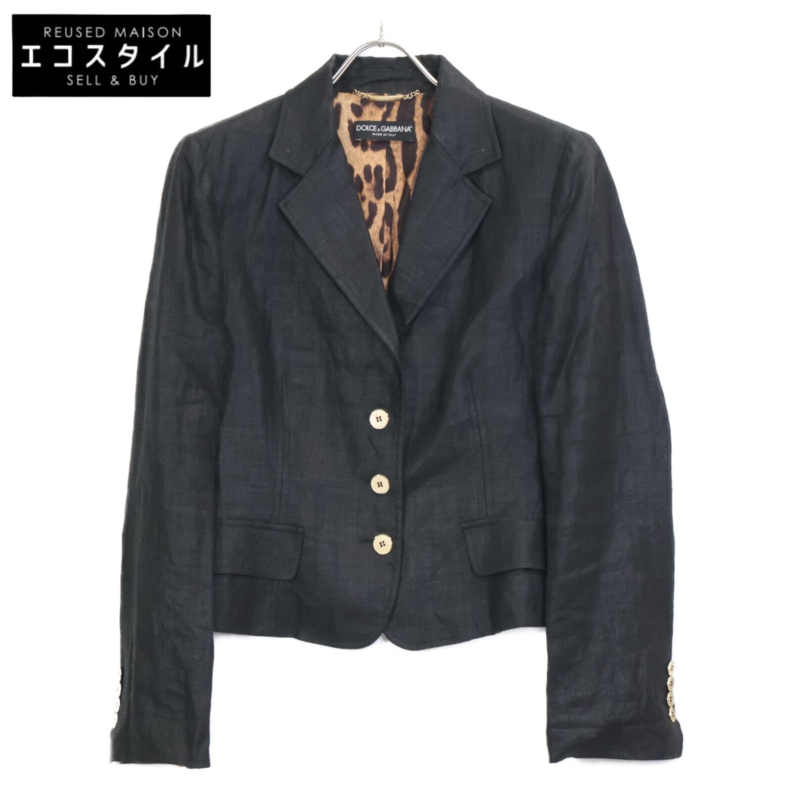 DOLCE&GABBANA ドルチェアンドガッバーナ F2401T FU4B1 ﾌﾞﾗｯｸ 裏地
