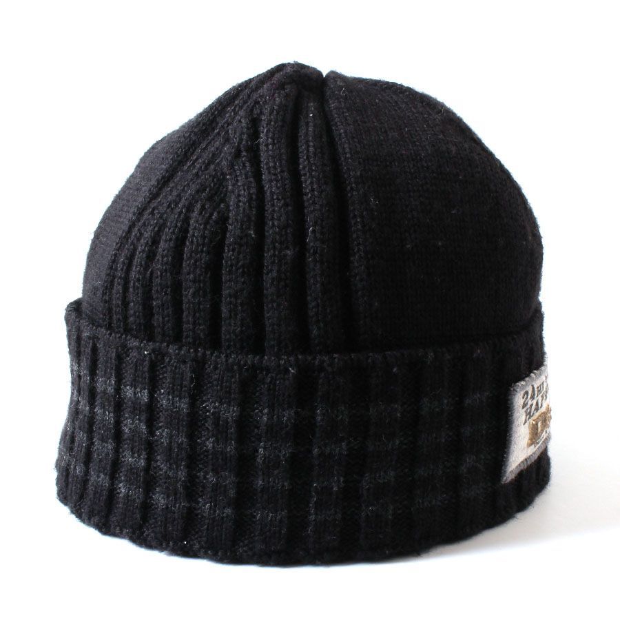 MWB26248 D&G ドルチェ＆ガッバーナ ニット帽 帽子 M ブラック 黒