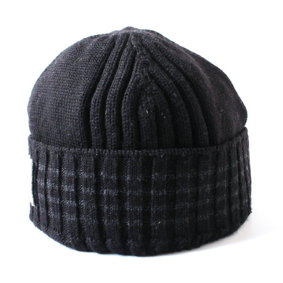 MWB26248 D&G ドルチェ＆ガッバーナ ニット帽 帽子 M ブラック 黒