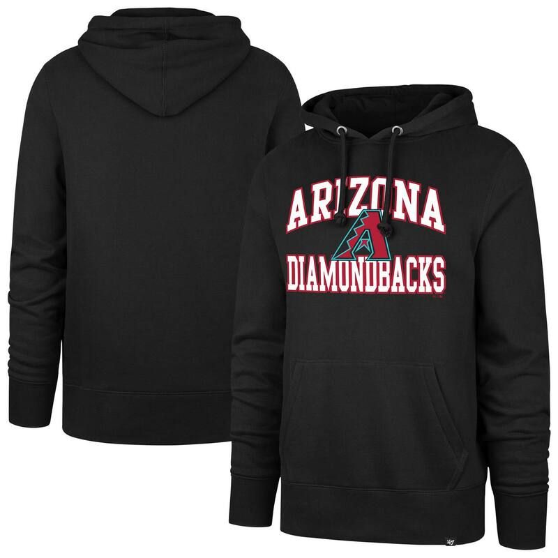 フォーティセブンブランド メンズ トップス Tシャツ パーカー 47 Brand Mens 47 Black Arizona Diamondbacks Velocity Headline Pullover Hoodie Dbk Black ブラック